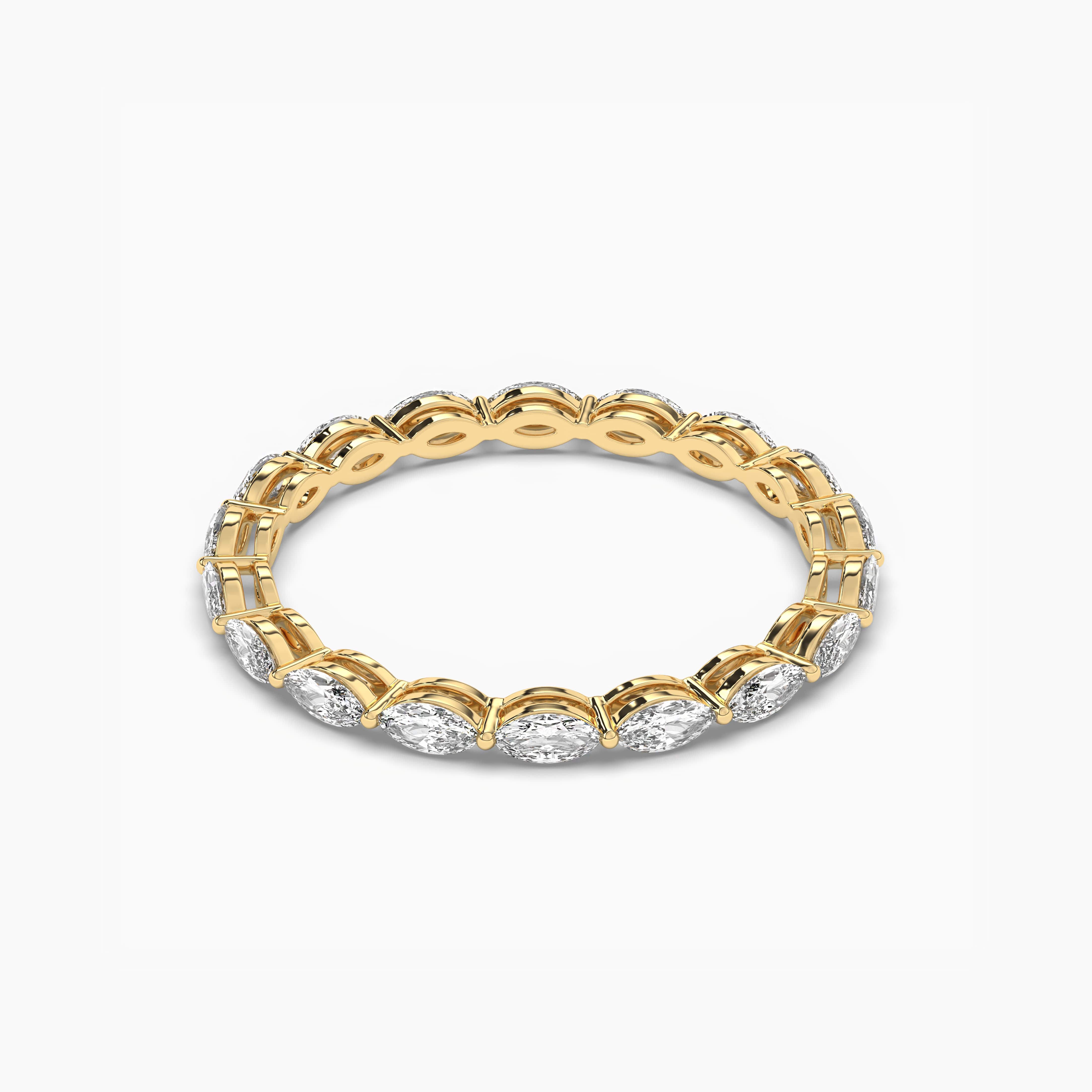 Marquise Cut lab grown Diamond Eternity Band