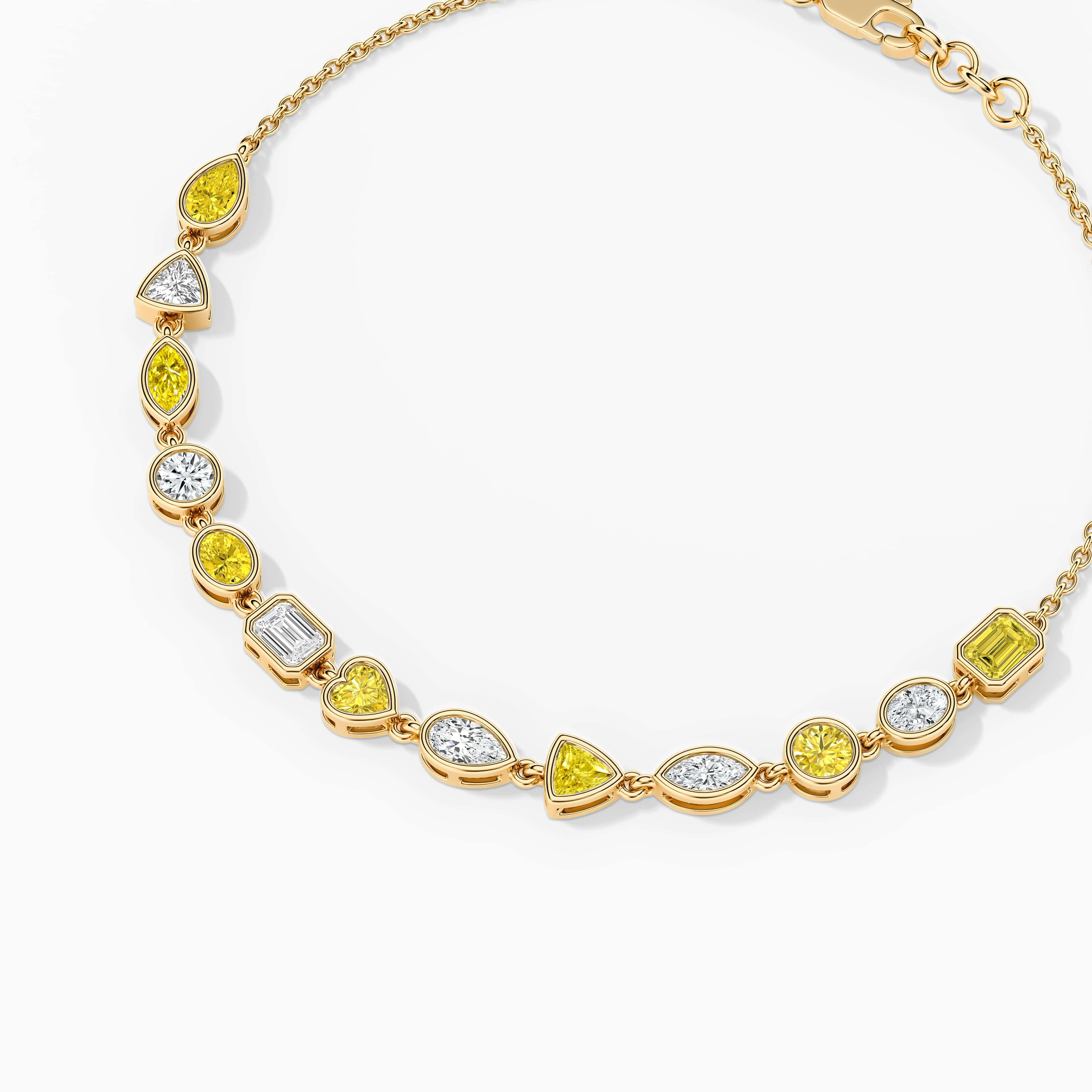 colored diamond bracelet