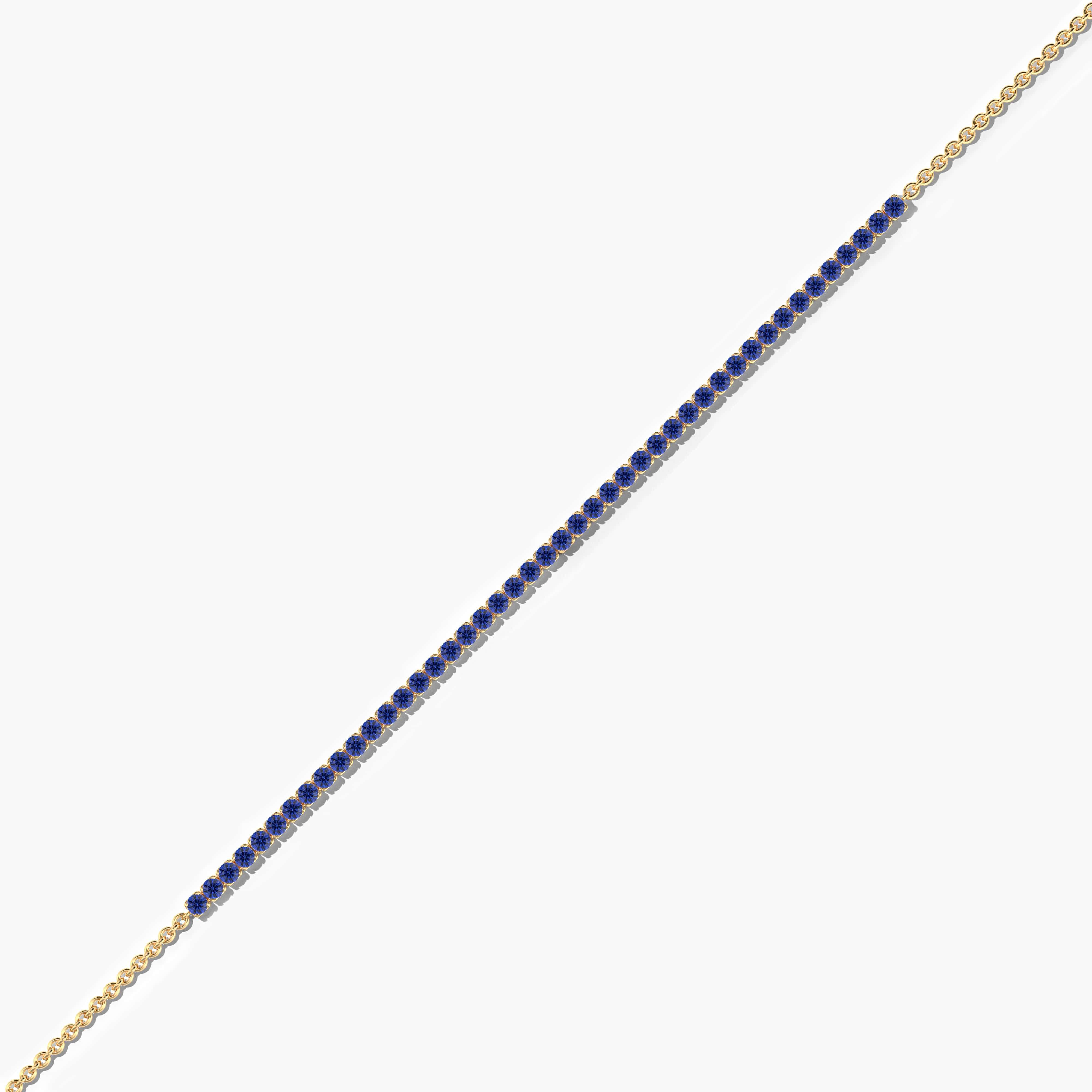 blue sapphire and diamond tennis bracelet