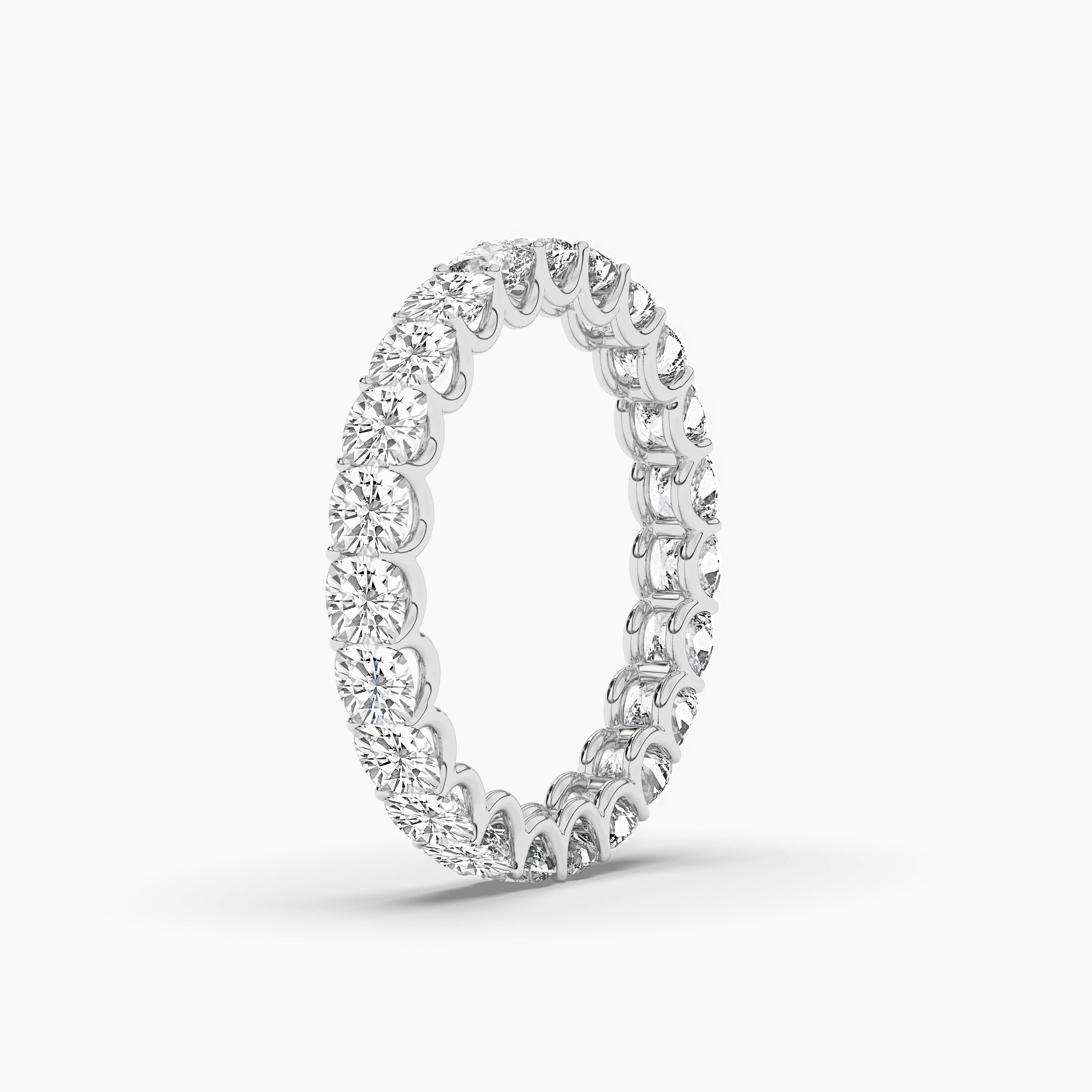 Wedding Beautiful Eternity Band White Gold Cushion