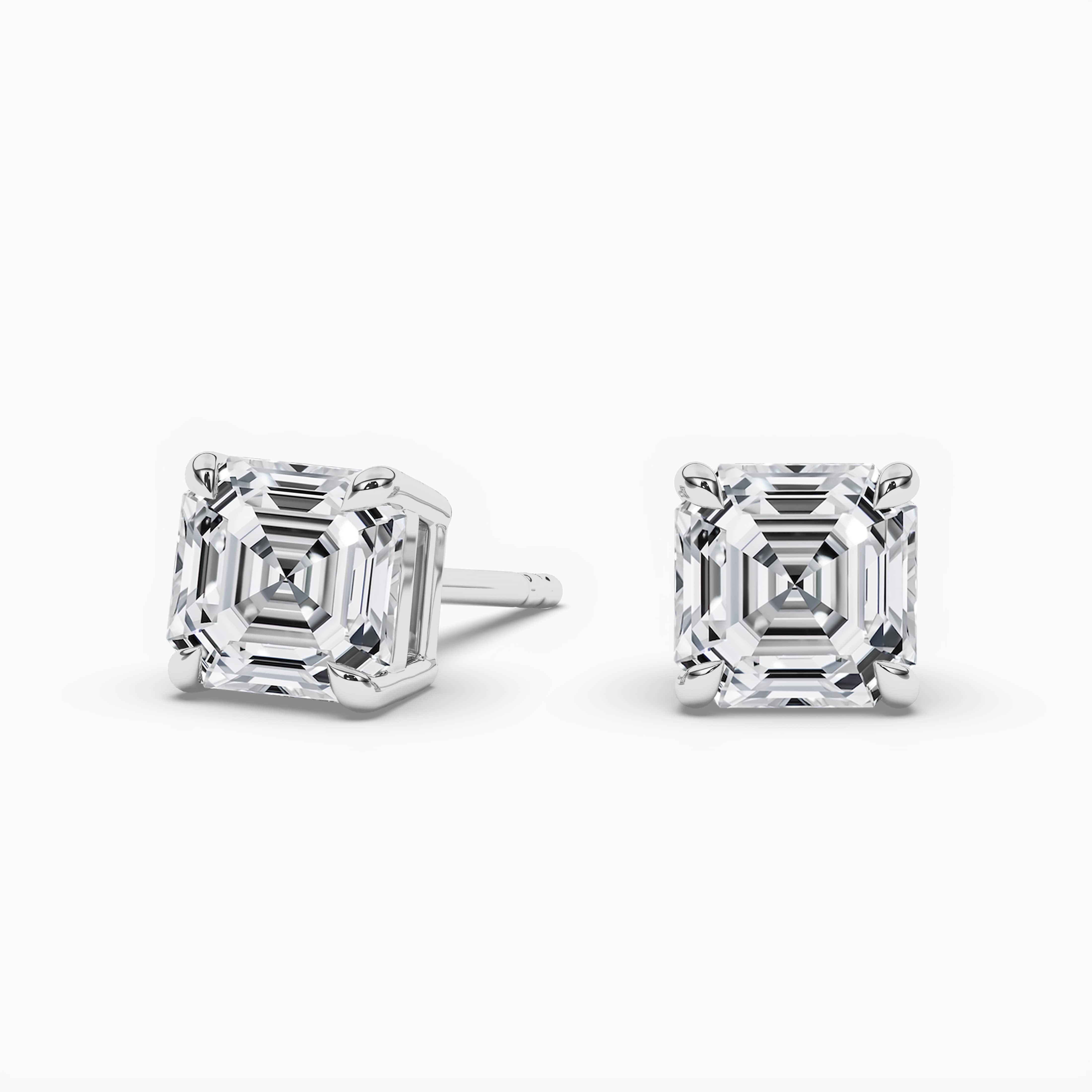 diamond solitaire stud earrings