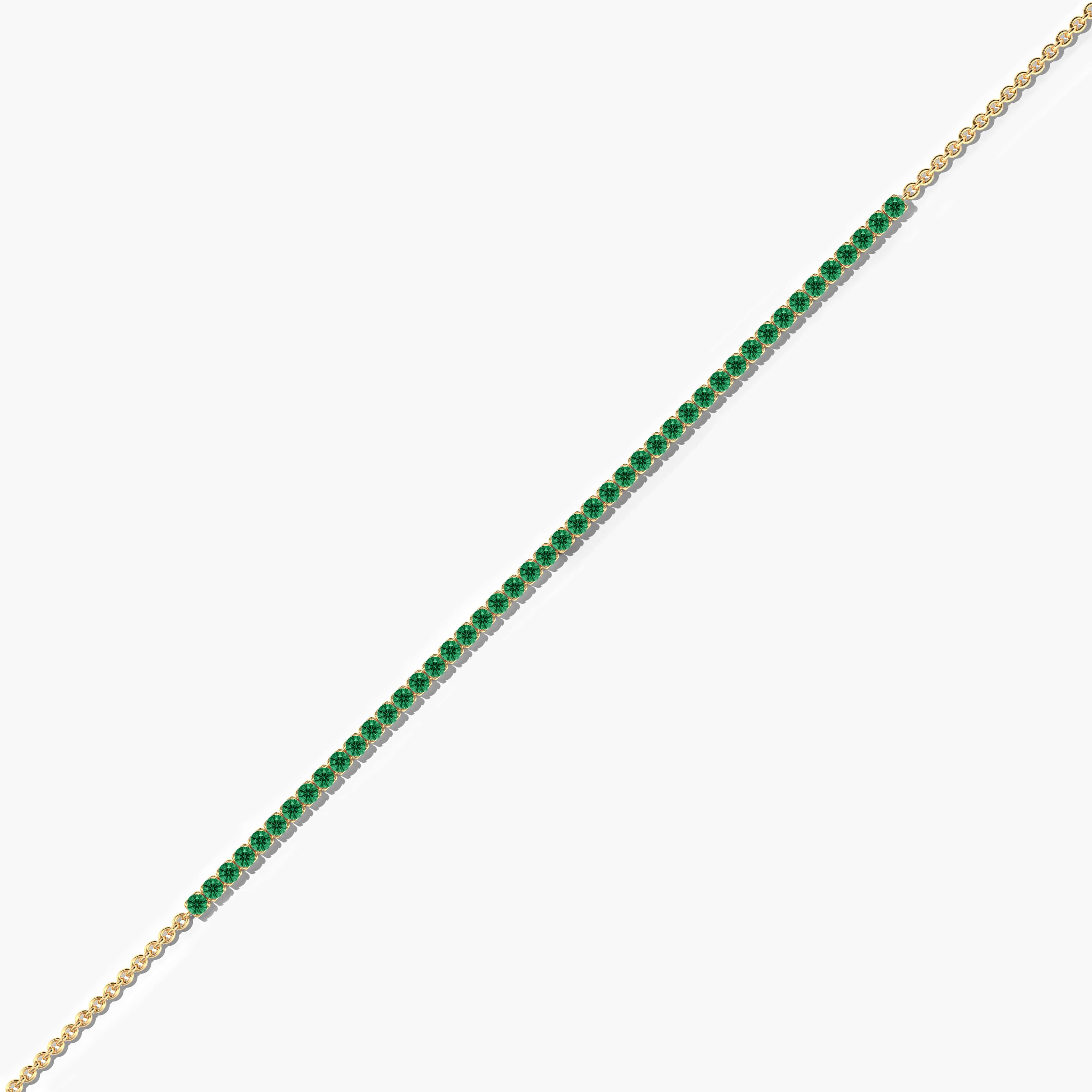 green emerald bracelet