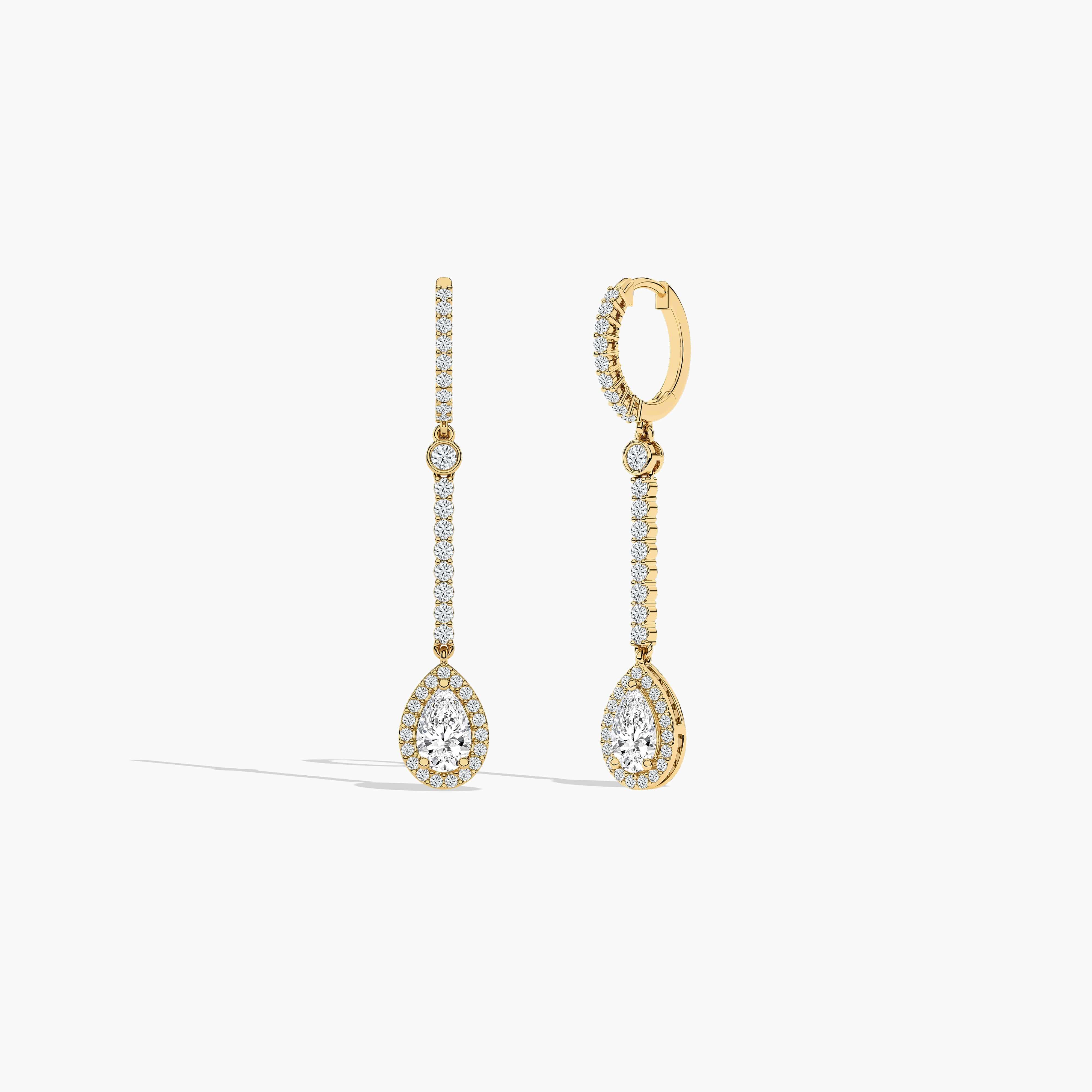 Diamond Dangle Earrings