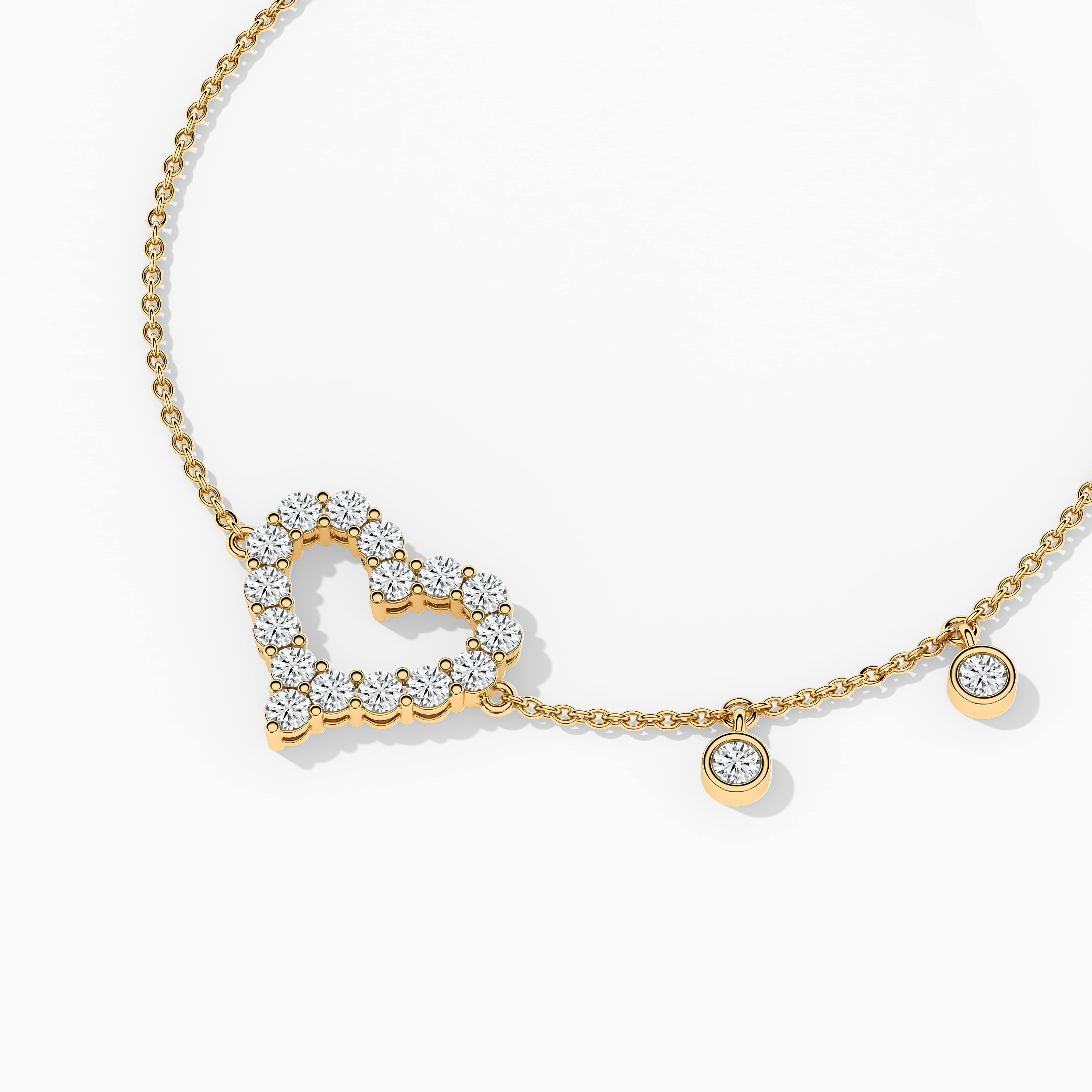 14k yellow gold diamond bracelet