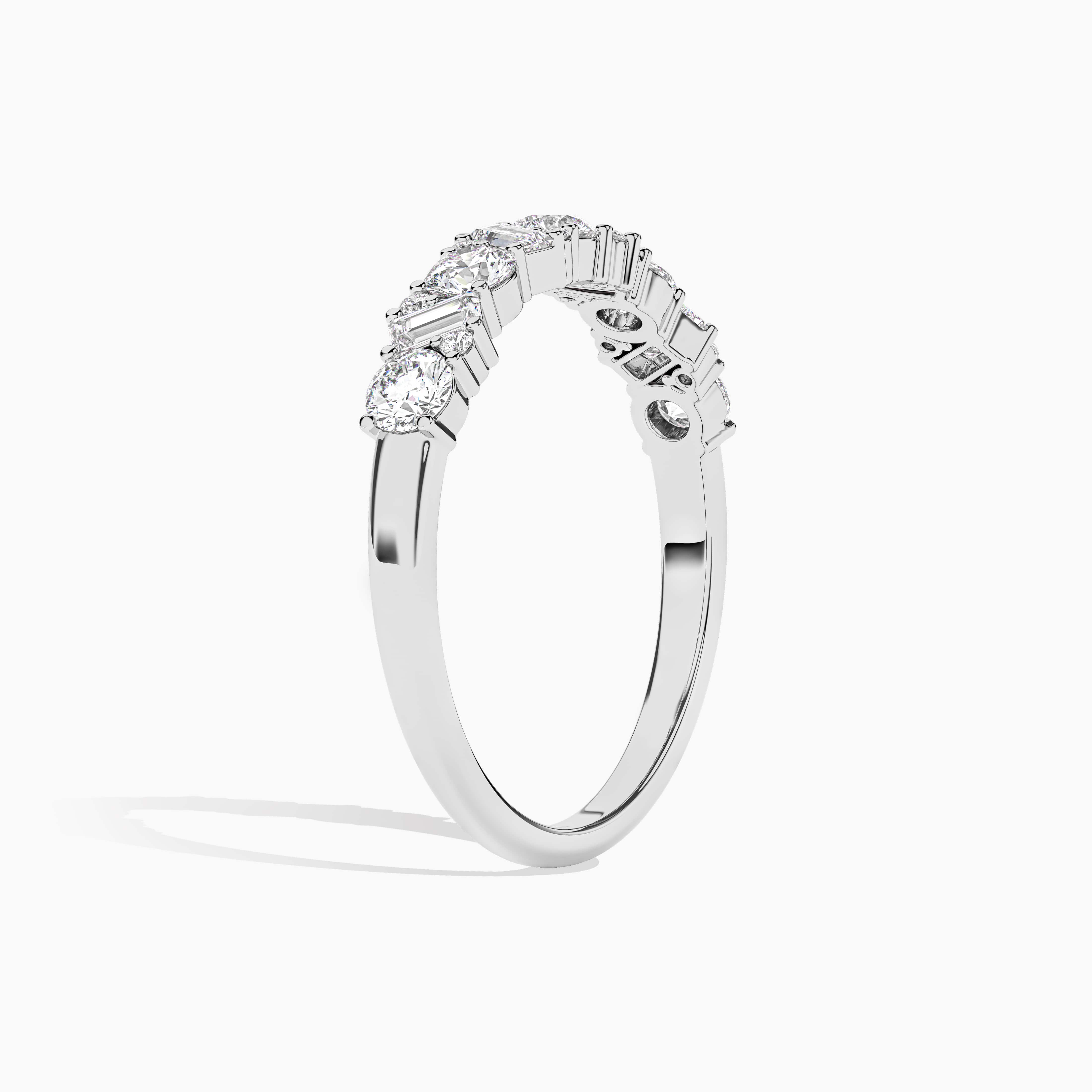 baguette diamond wedding band