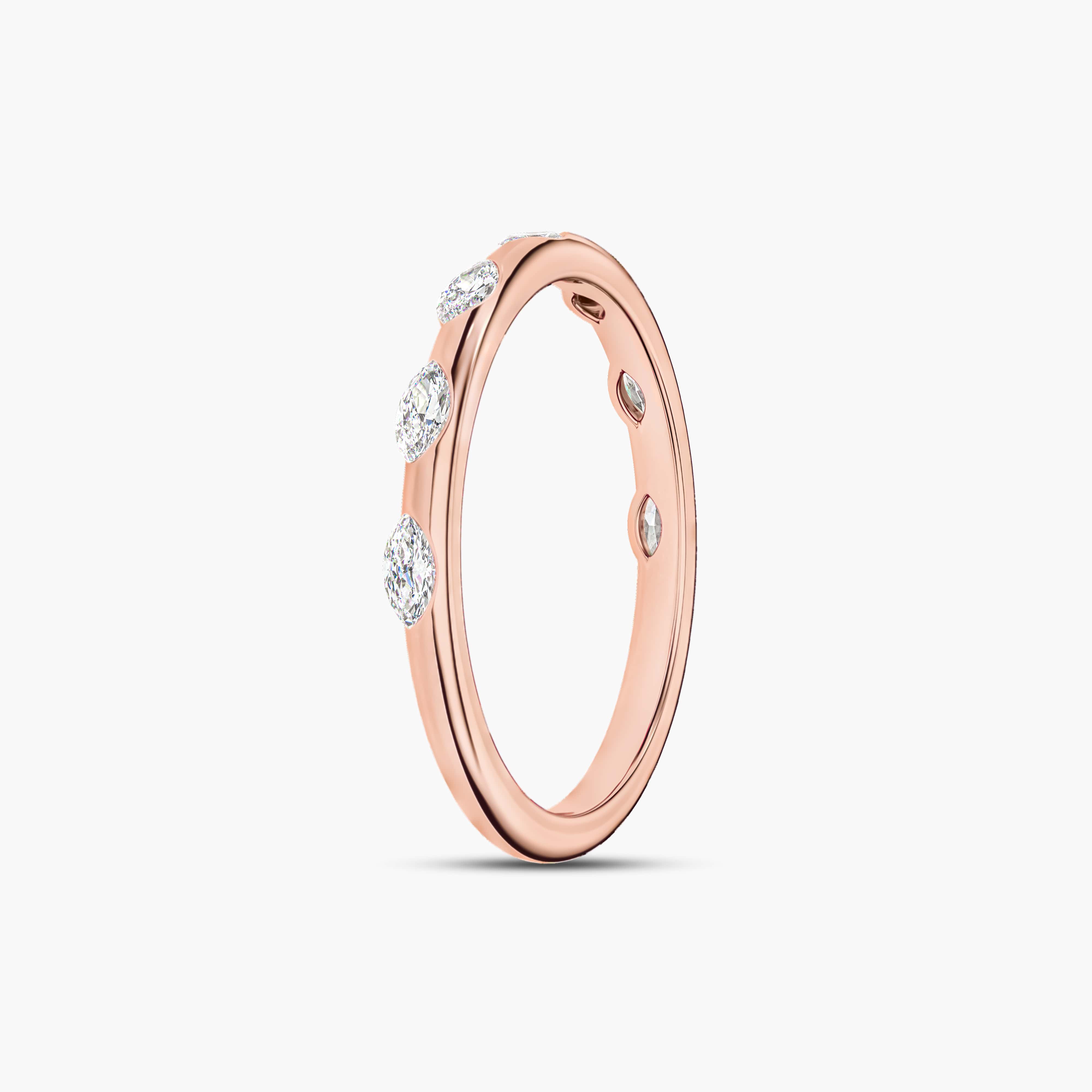 marquise diamond band ring