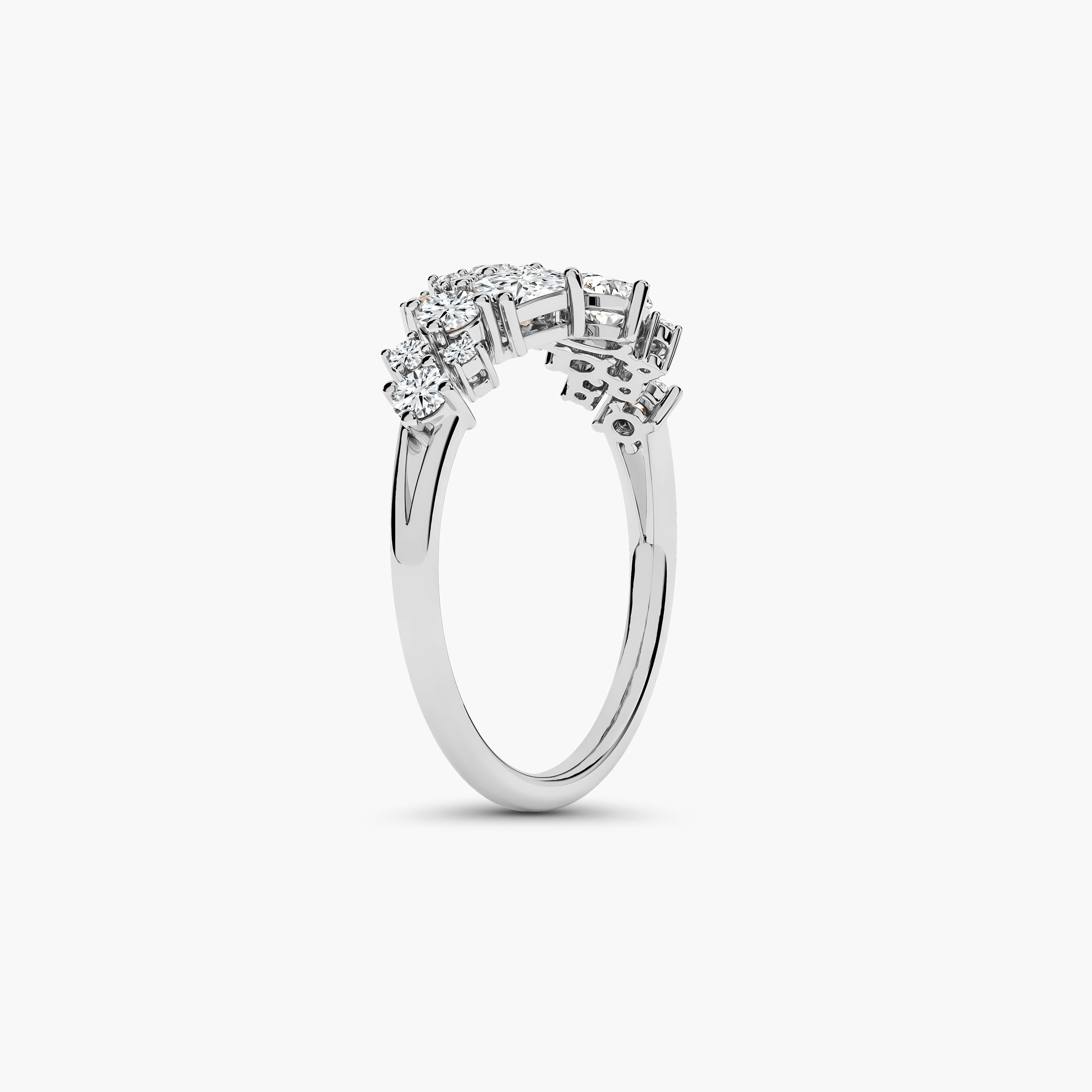 ladies diamond cluster rings