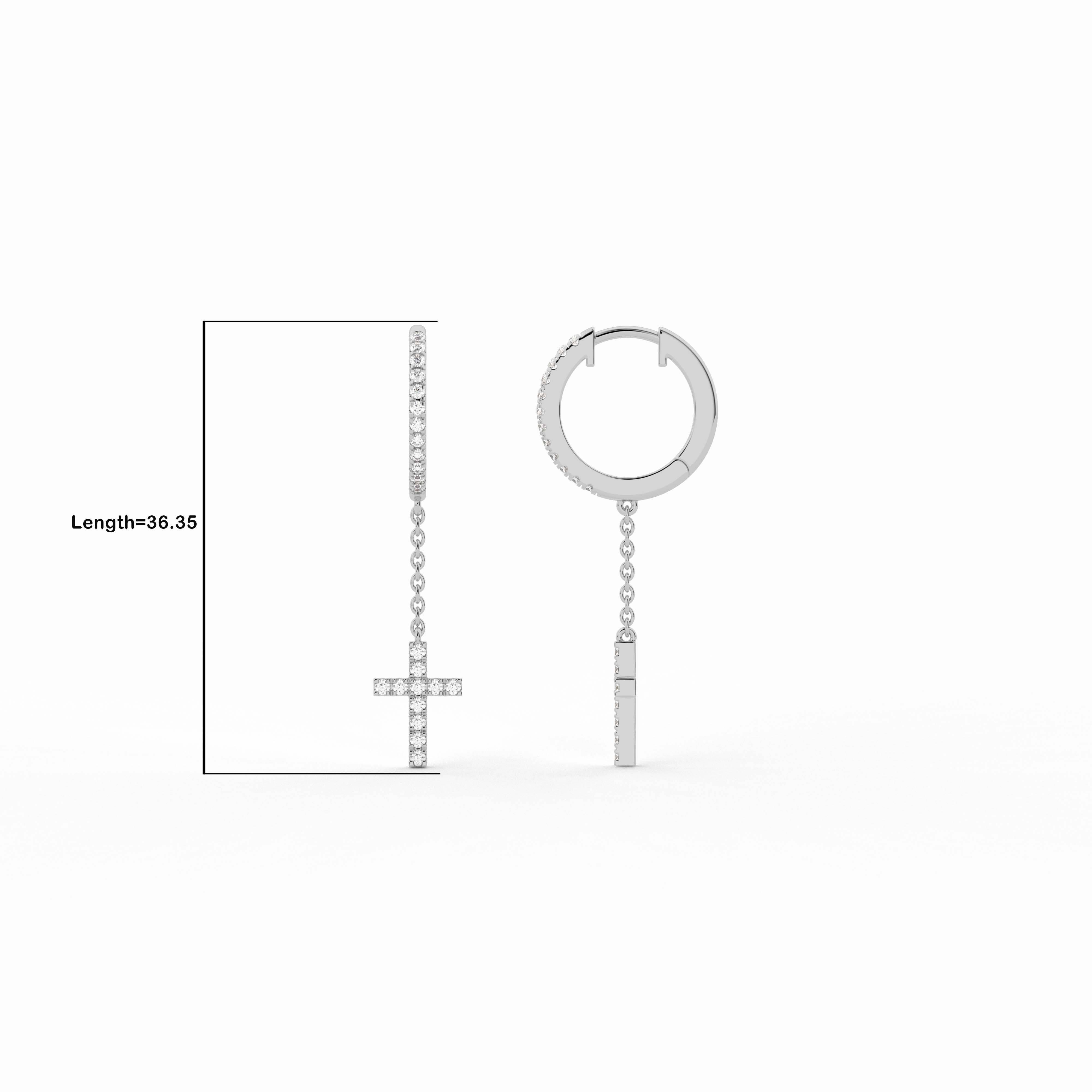 cross earrings for women