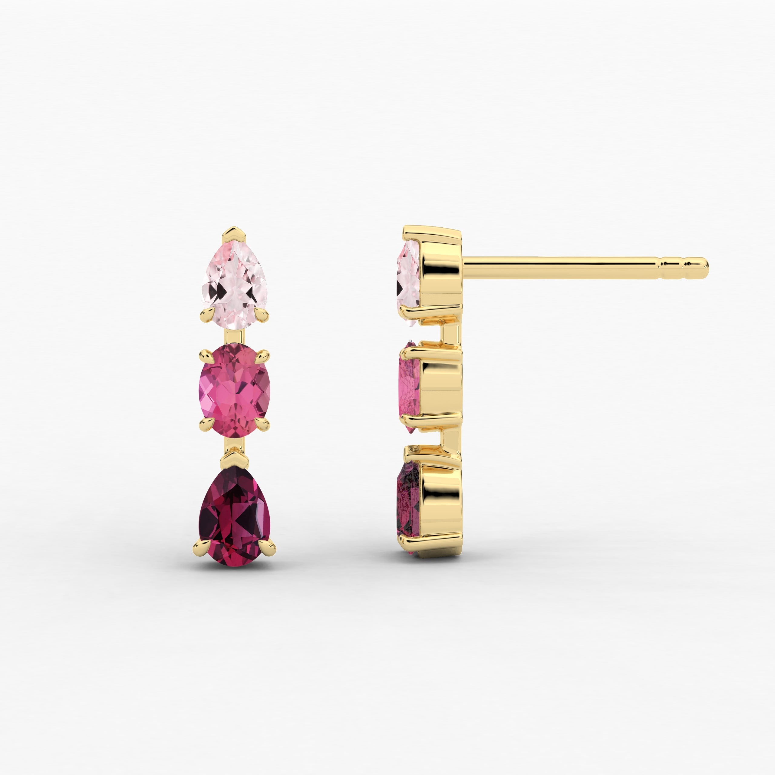 gemstone dangle earrings