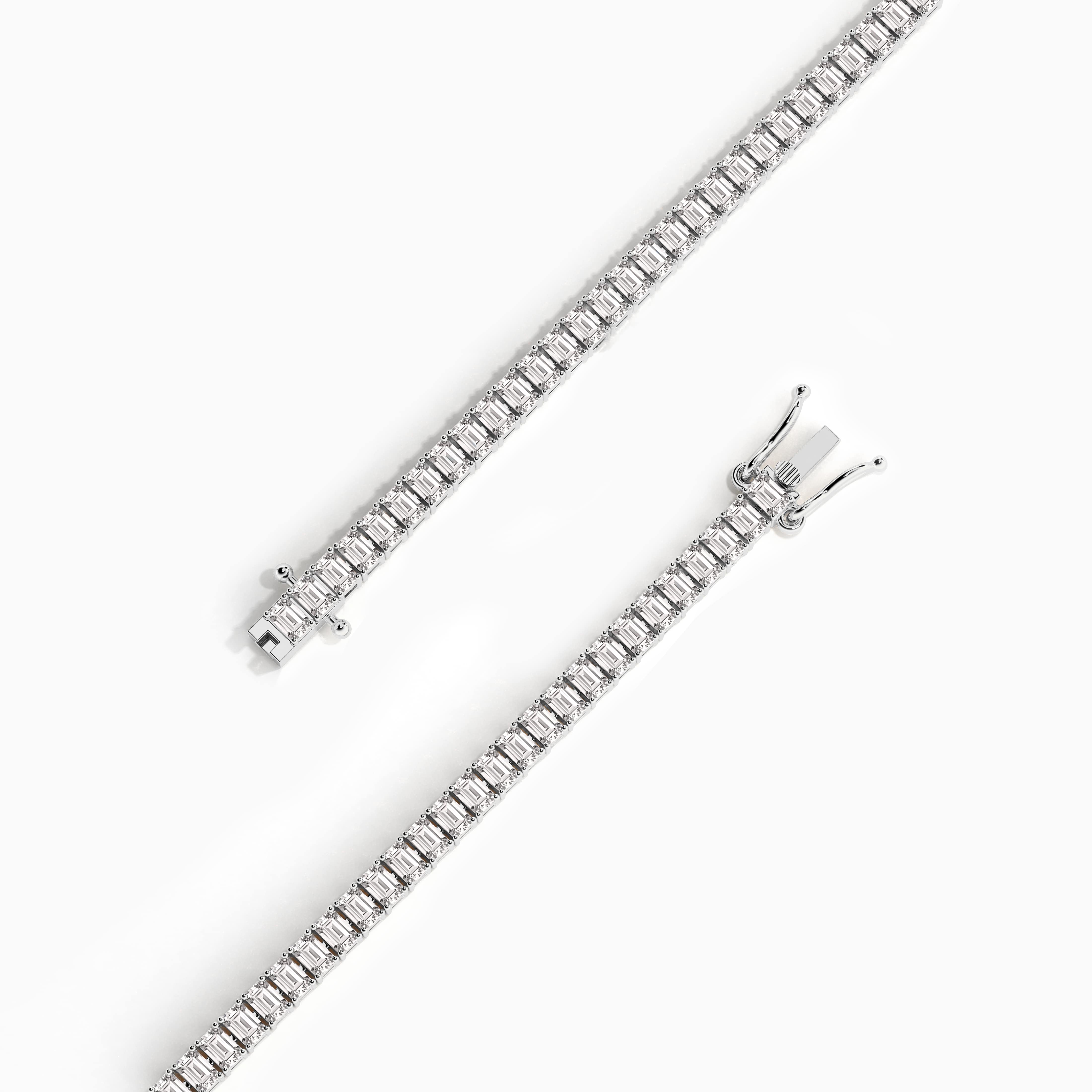 emerald diamond tennis bracelet