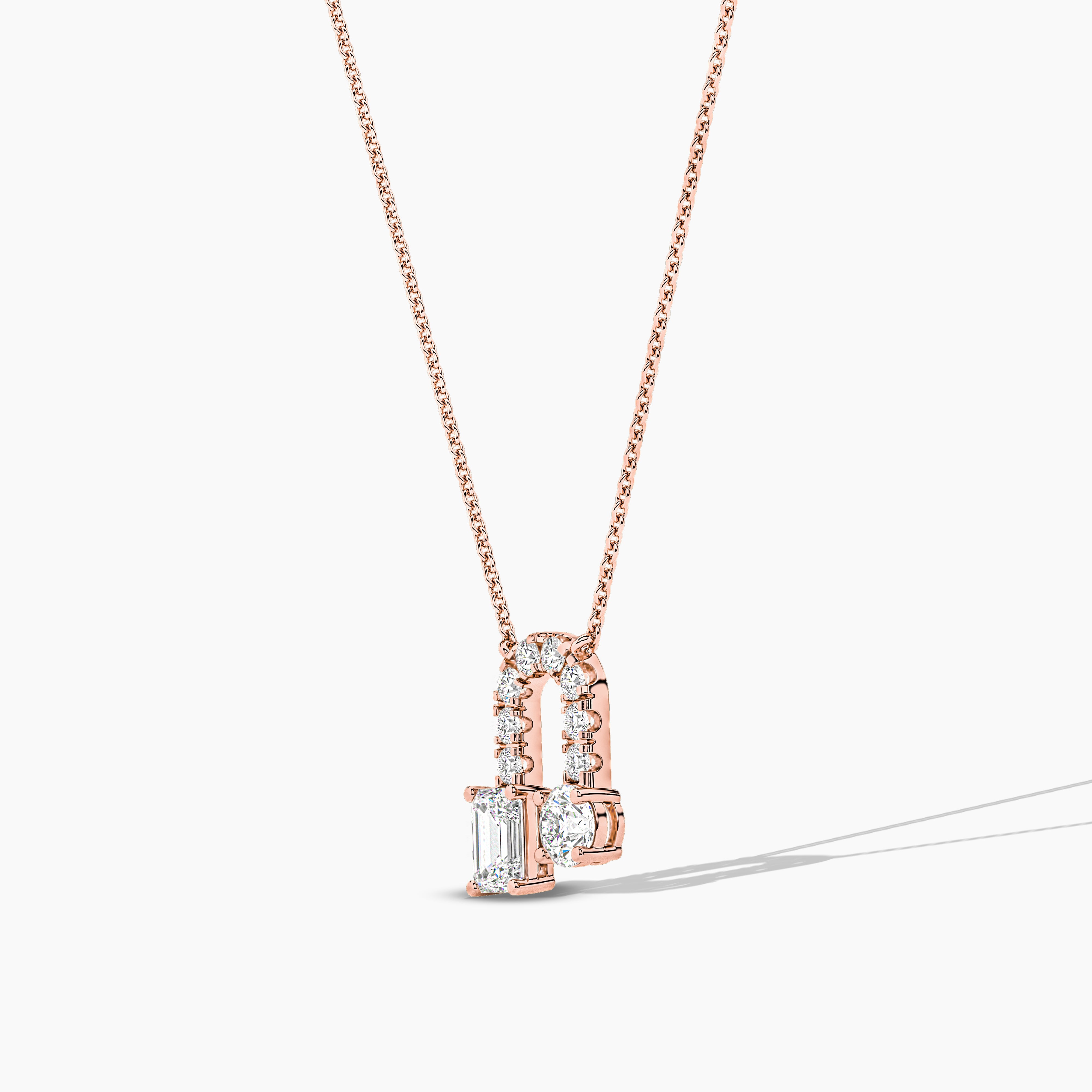 diamond on a necklace