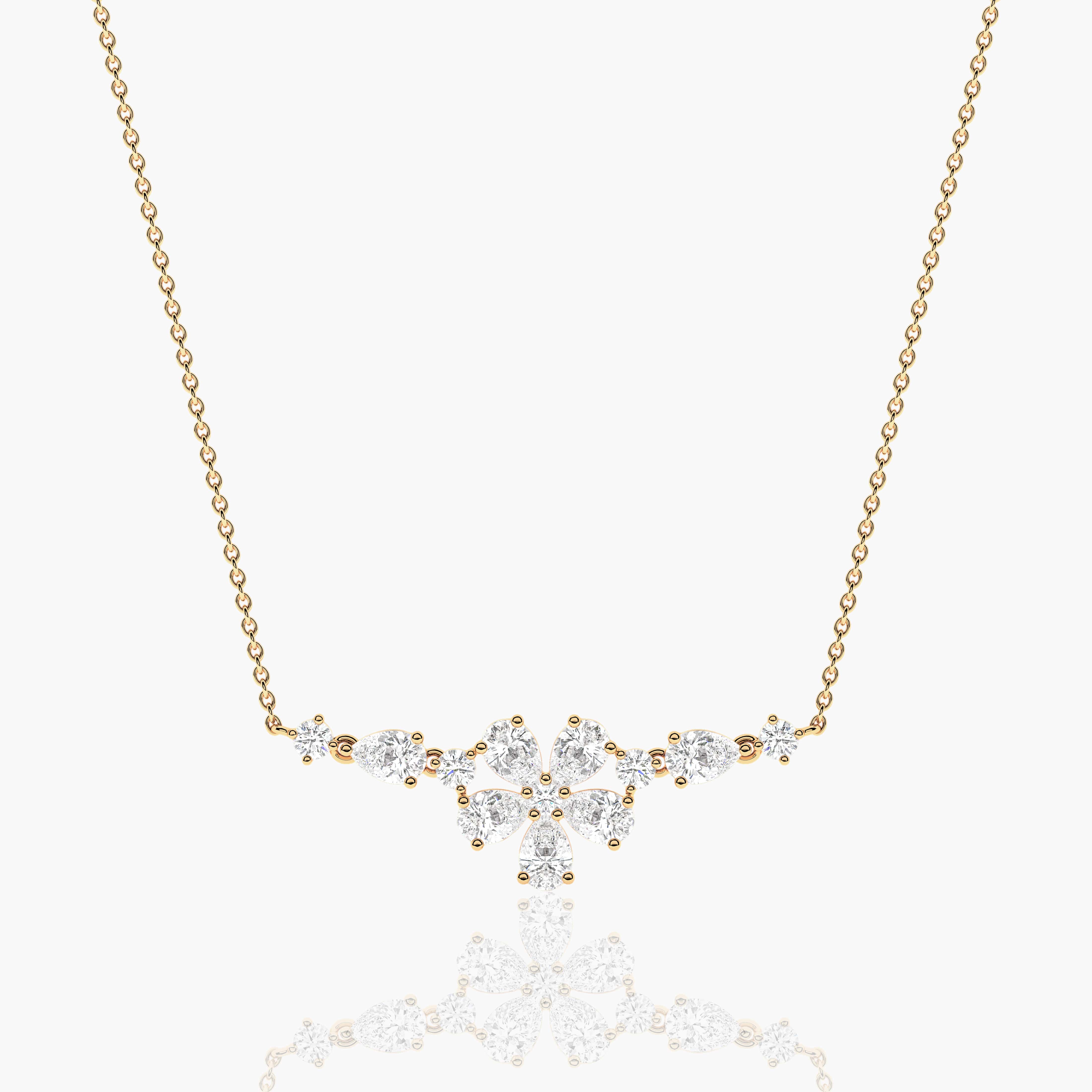 diamond on a necklace