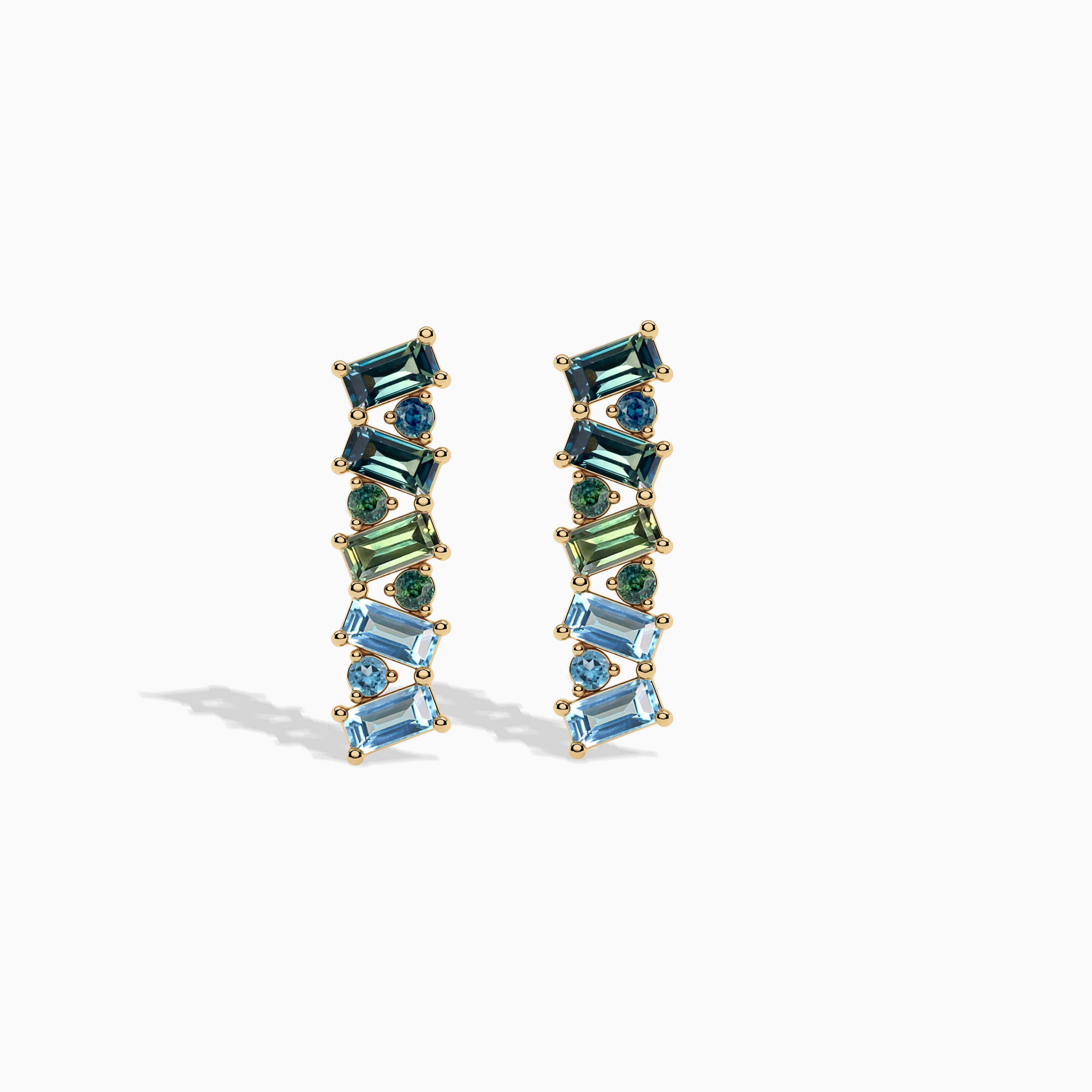 diamond bar stud earrings