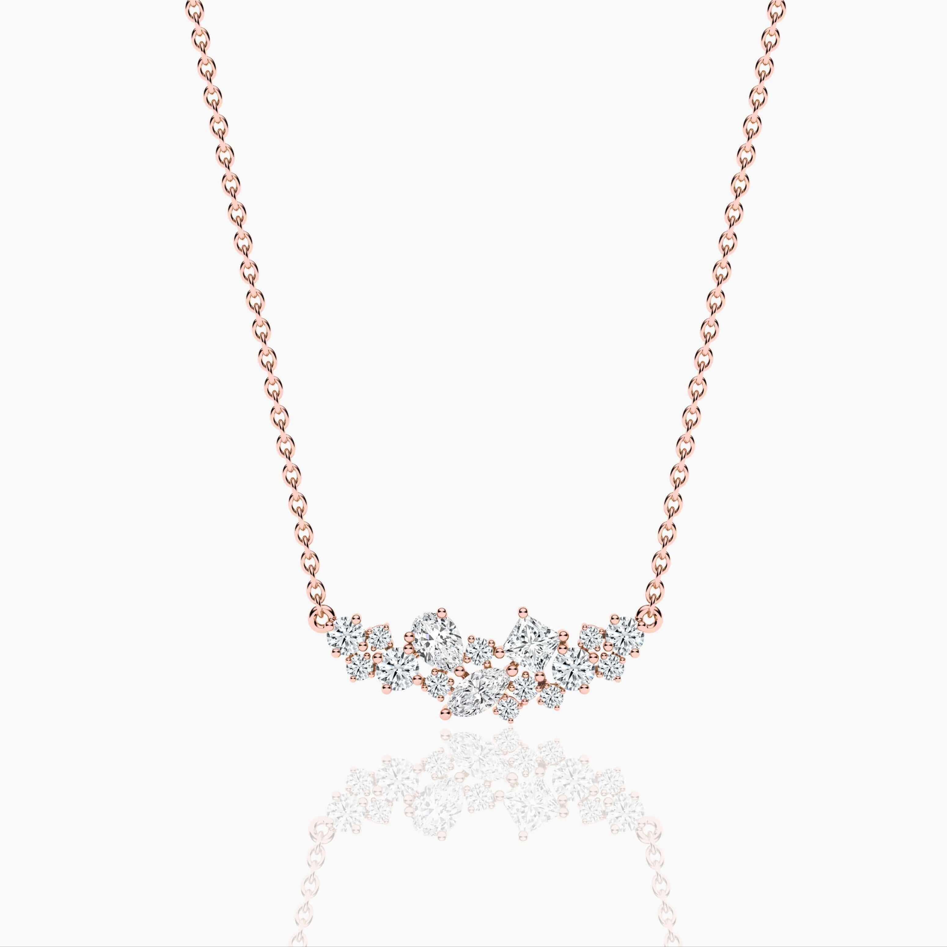 contemporary diamond necklace