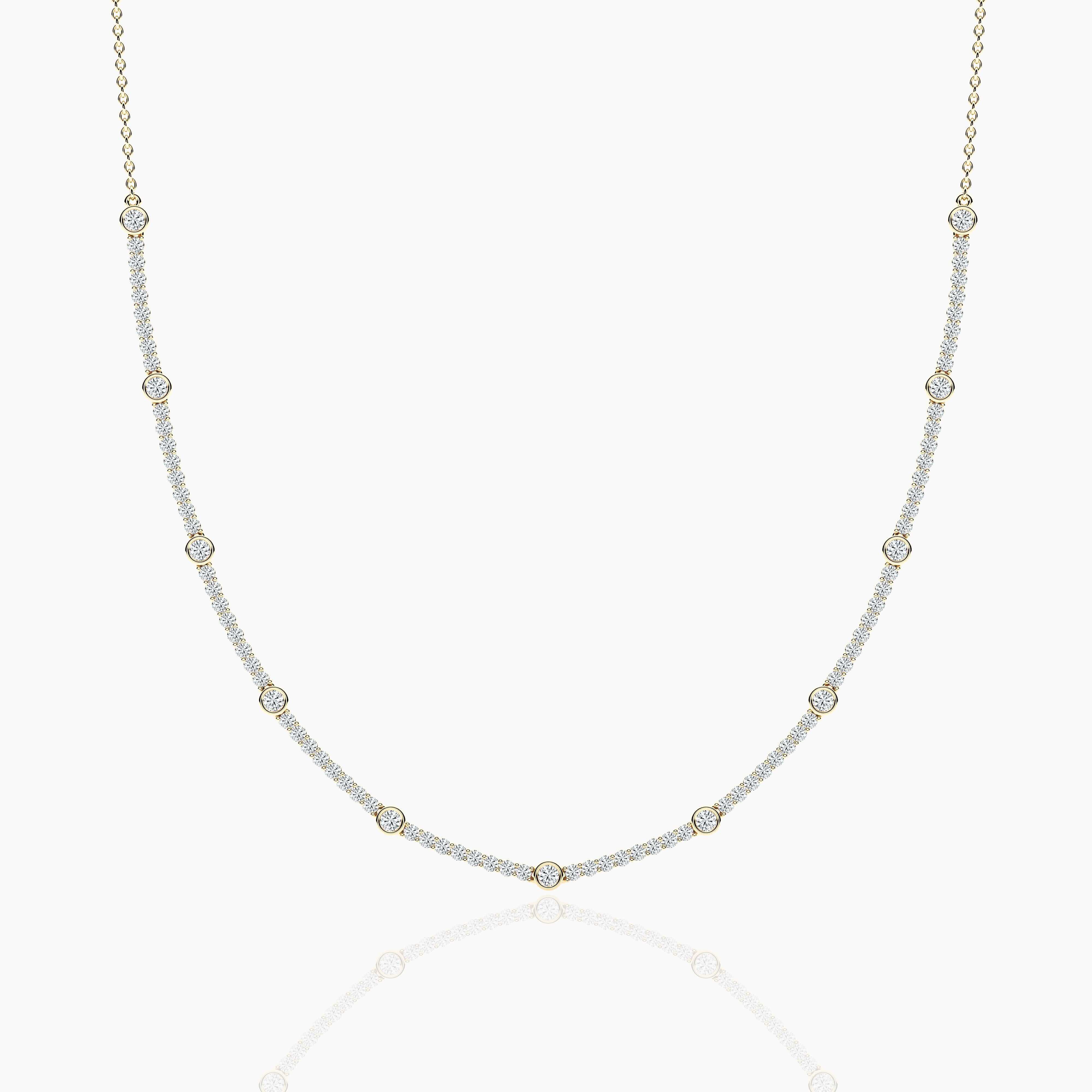 lab grown tennis necklace