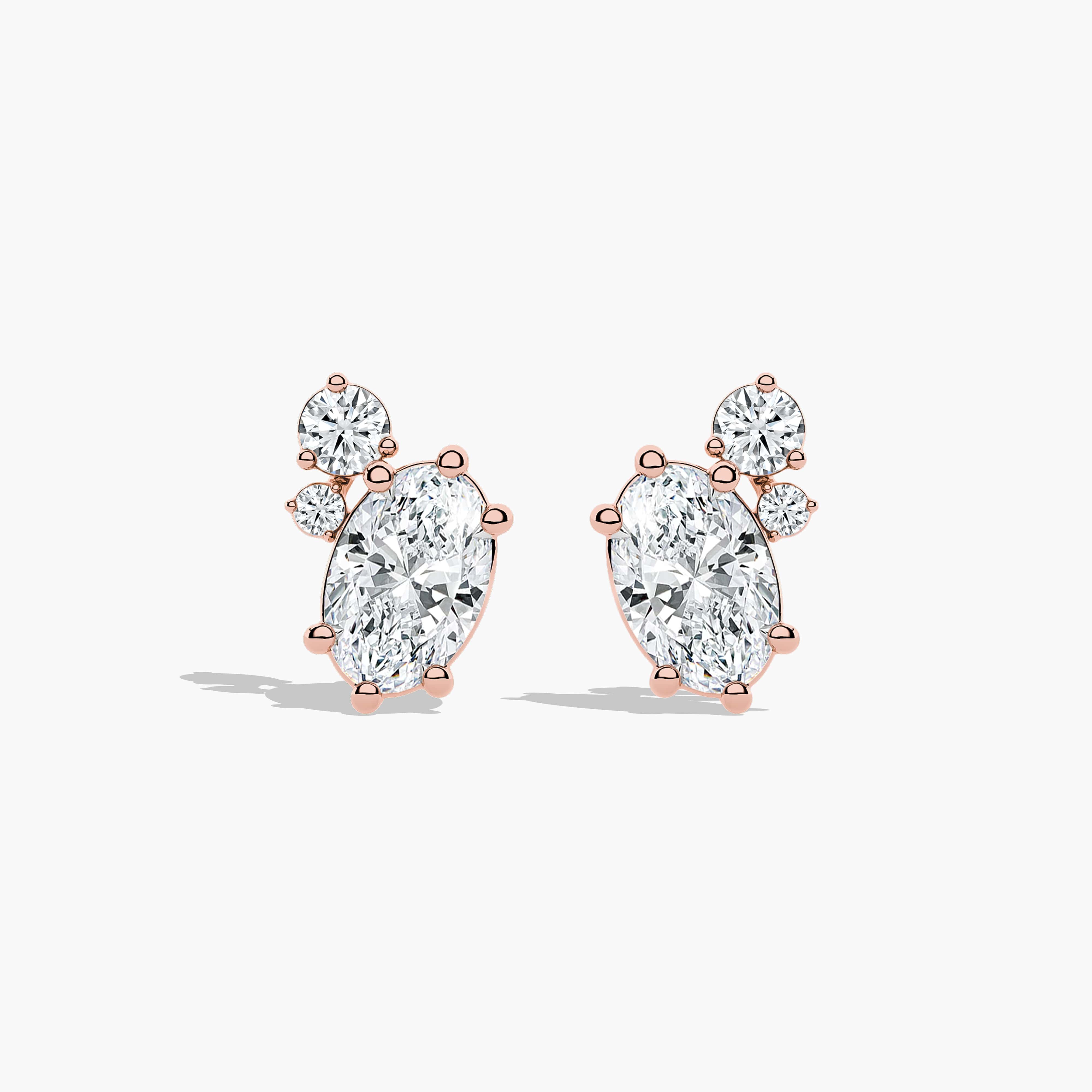 gold diamond earrings