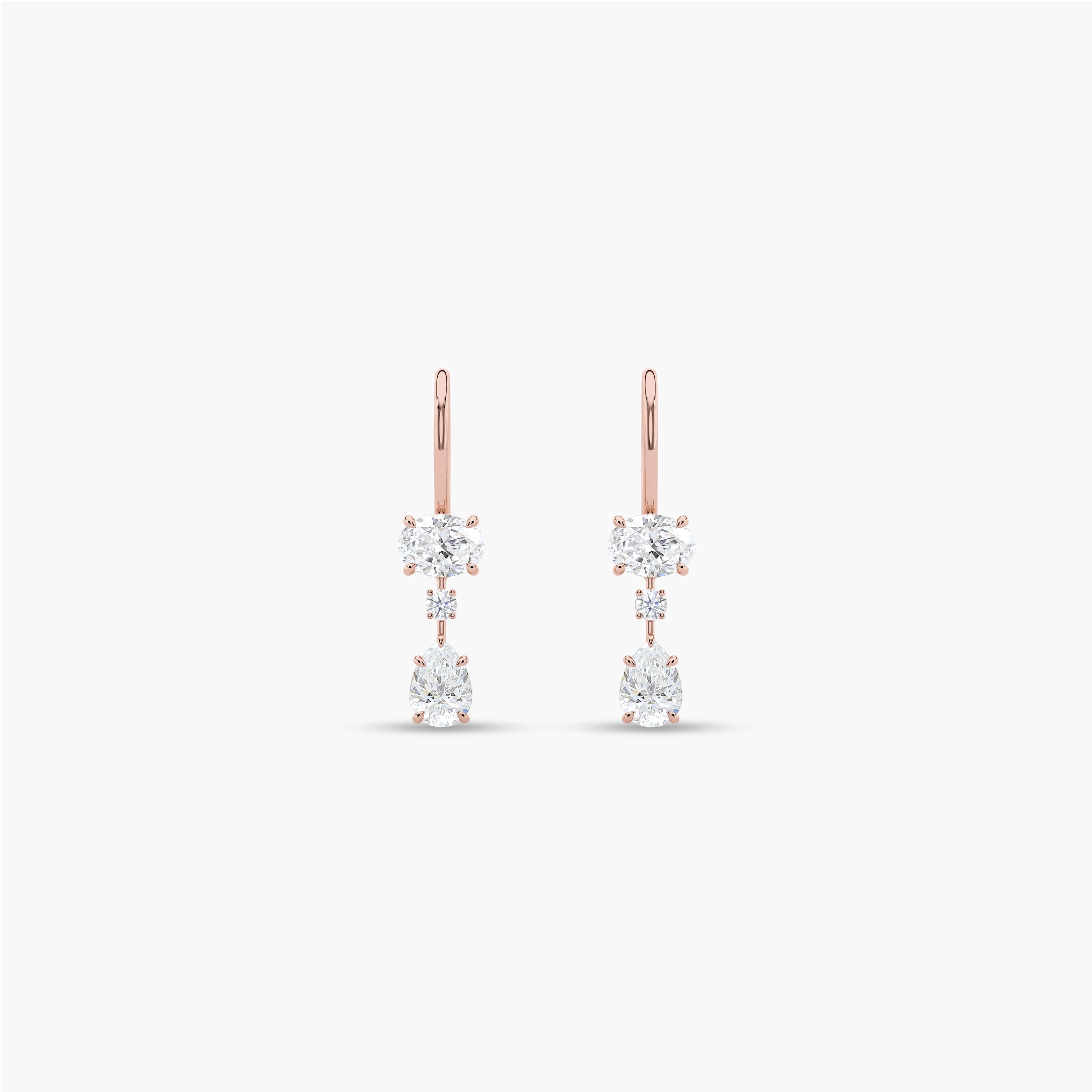 drop diamond earrings