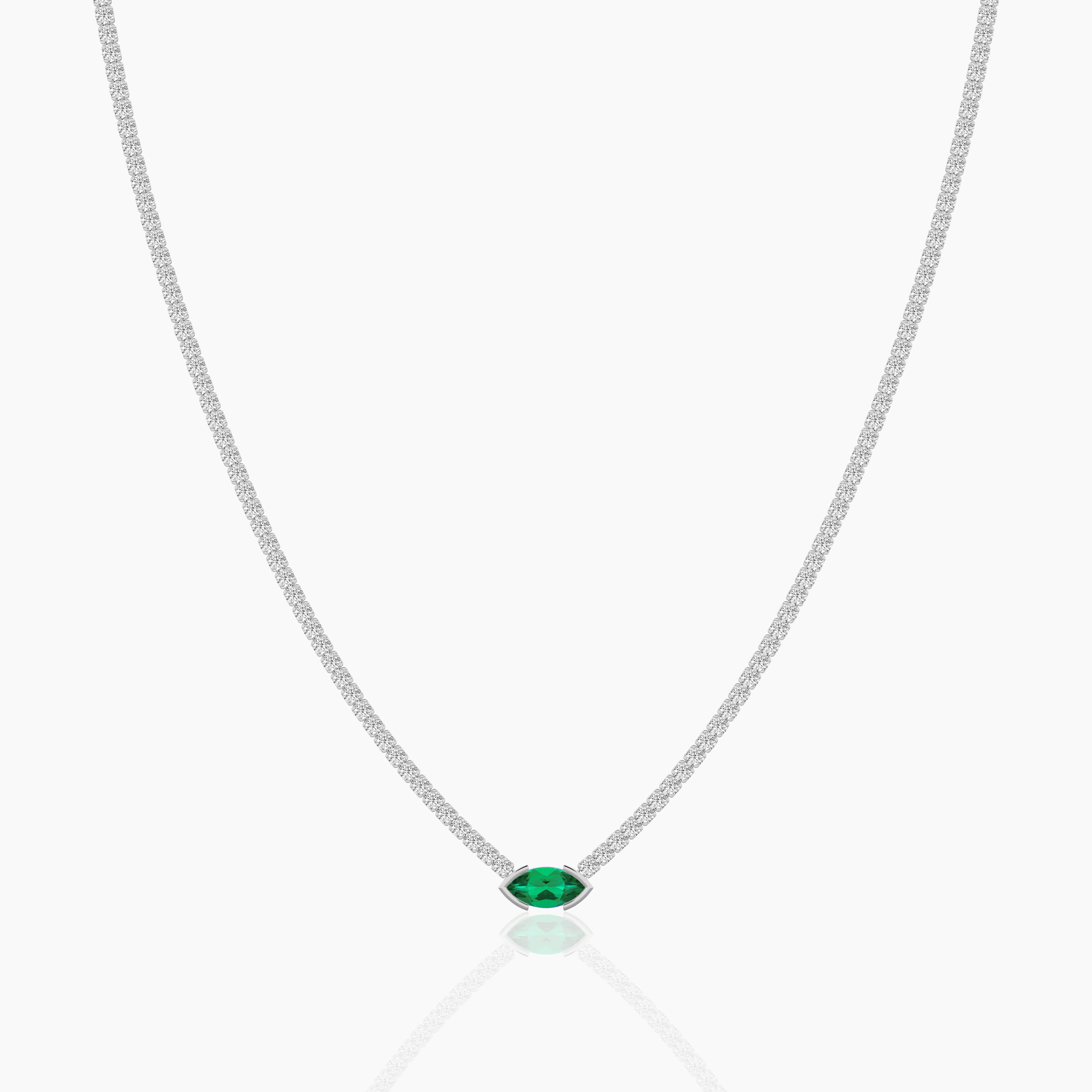 diamond emerald necklace