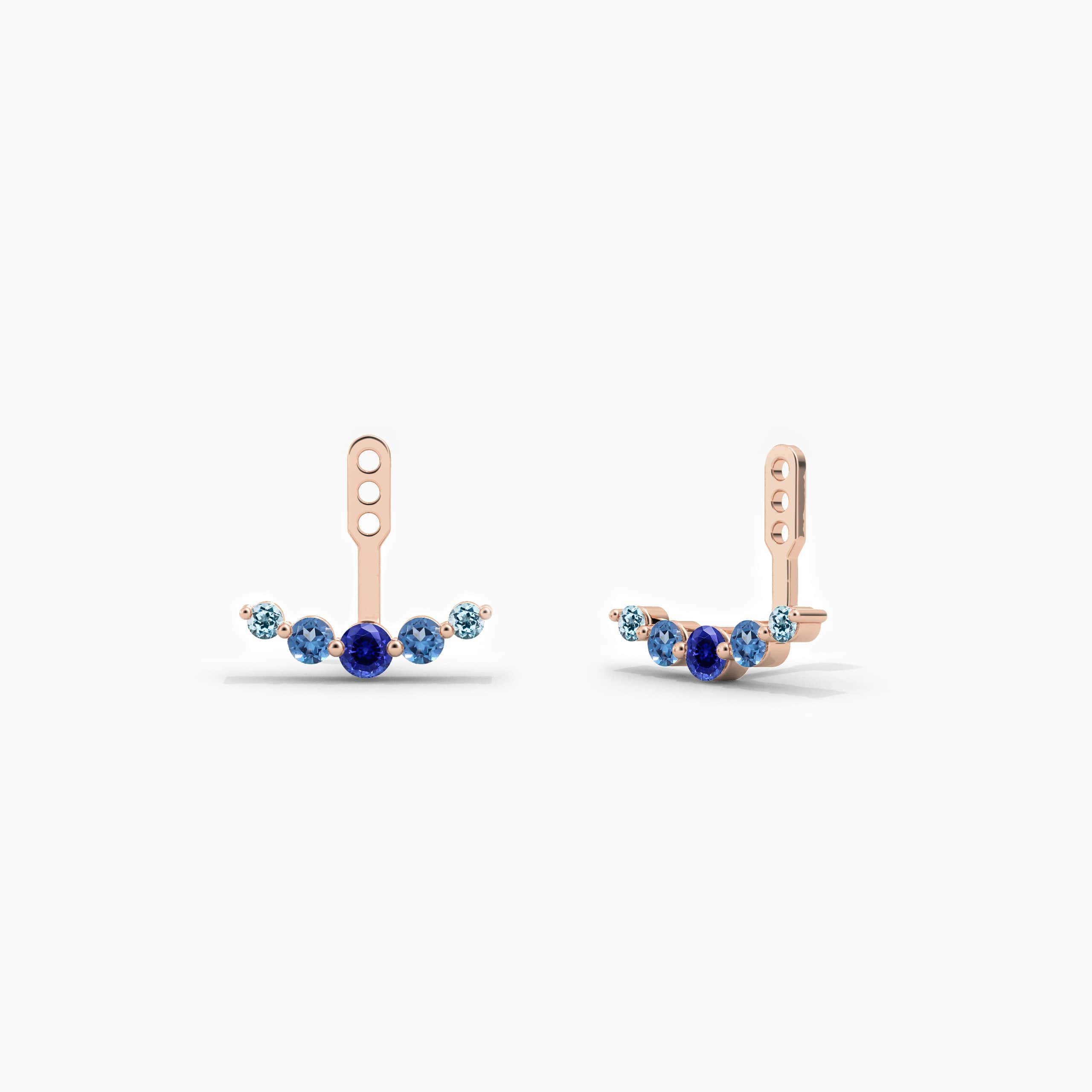 rose gold stud earrings for woman