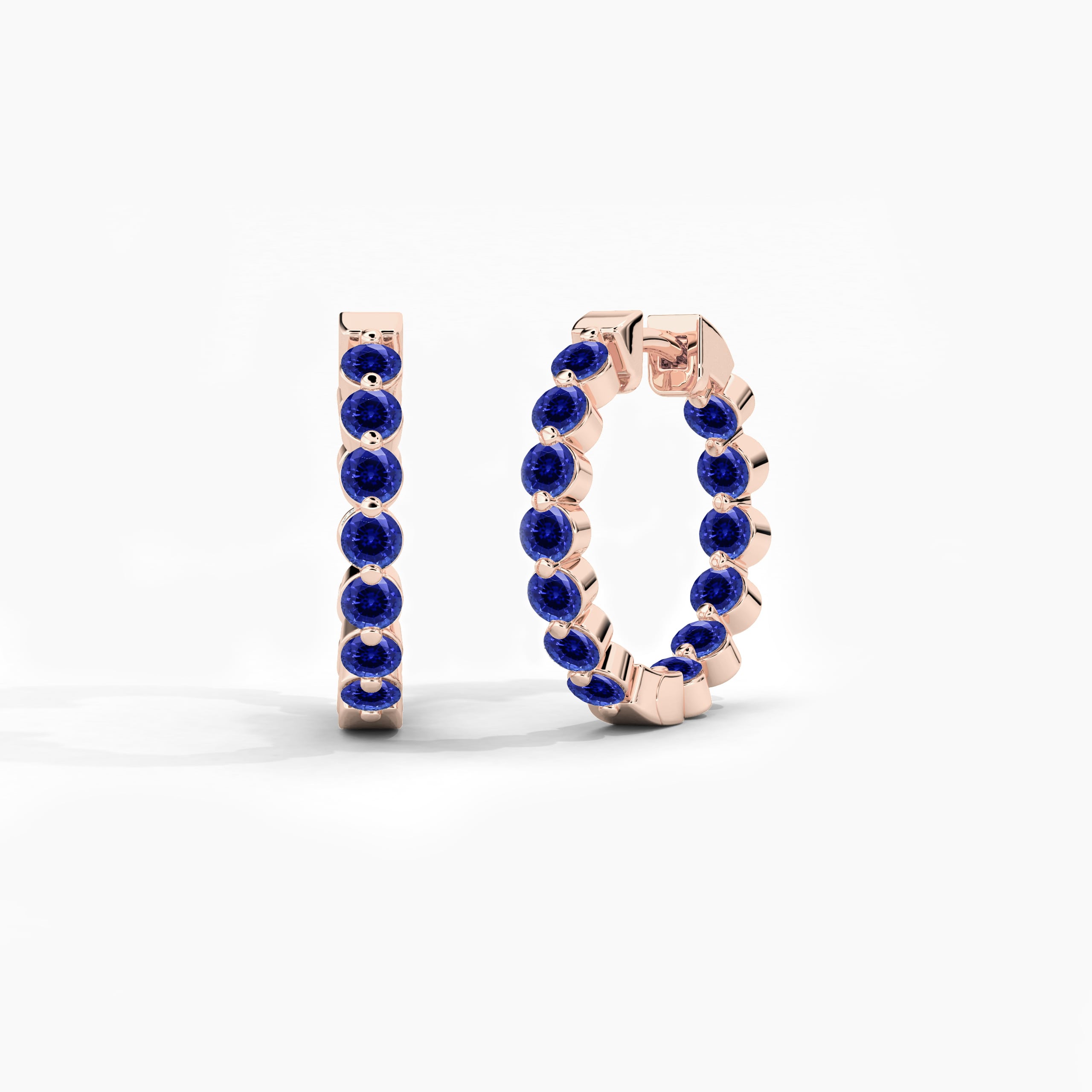 blue sapphire drop earrings