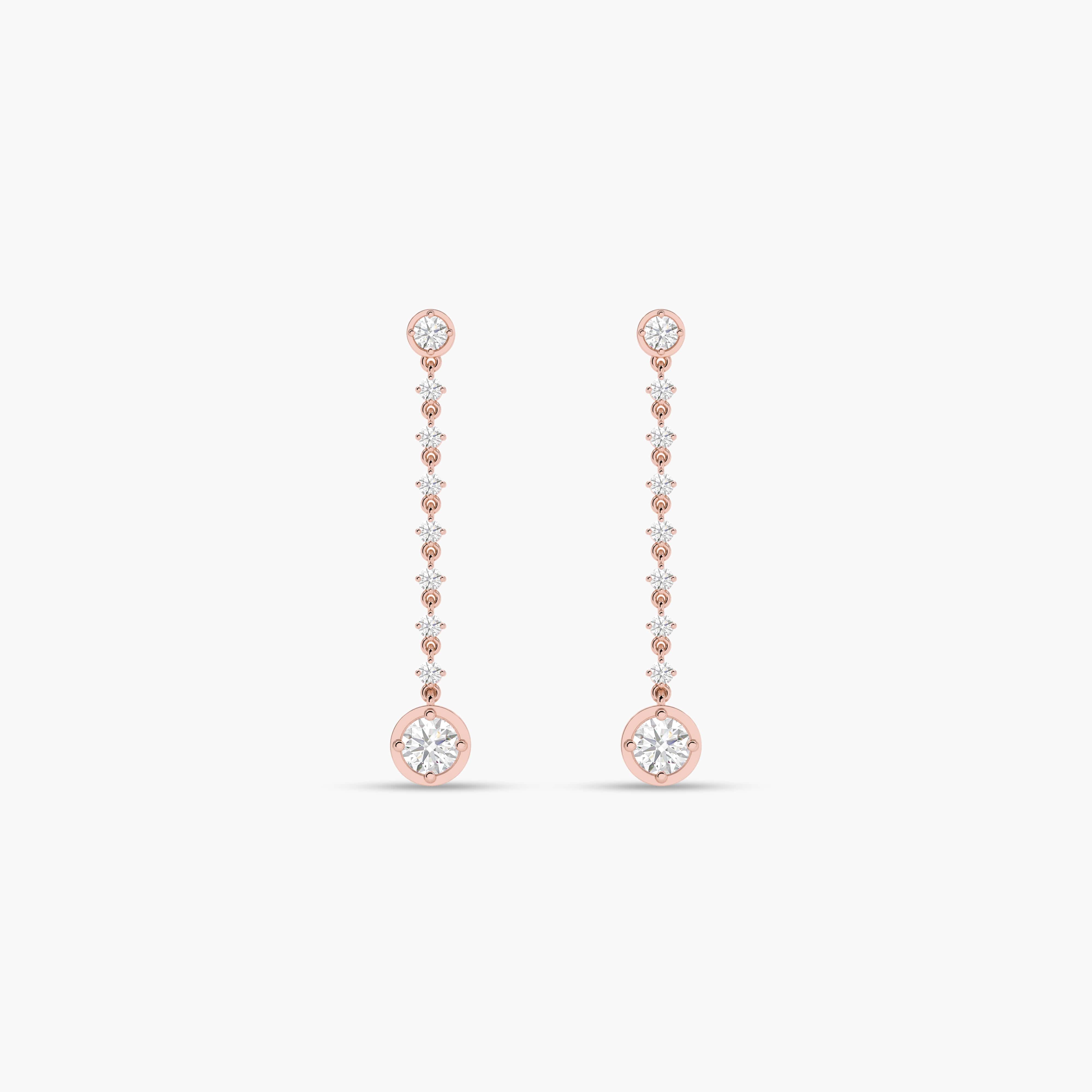 14k gold drop earrings