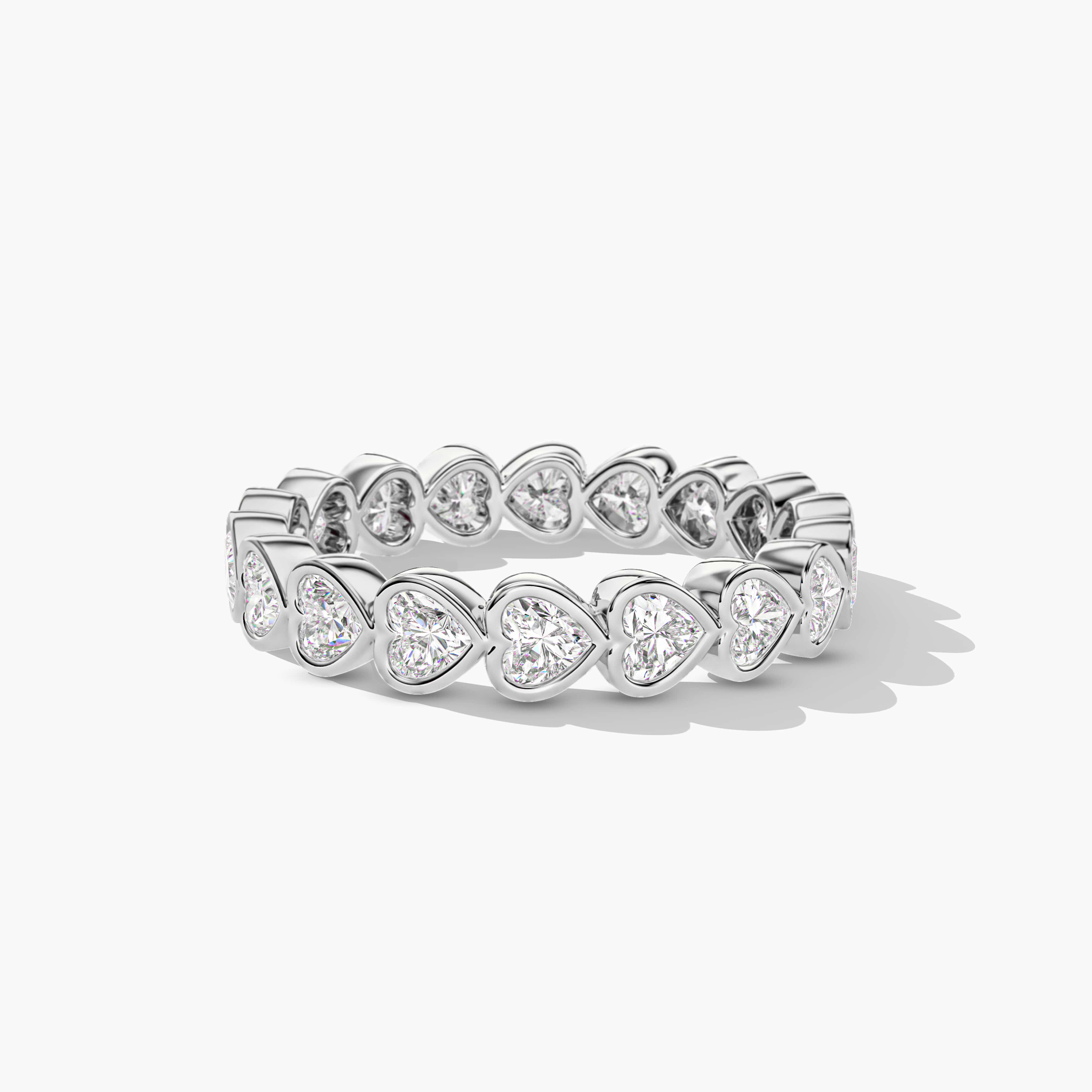 heart diamond band