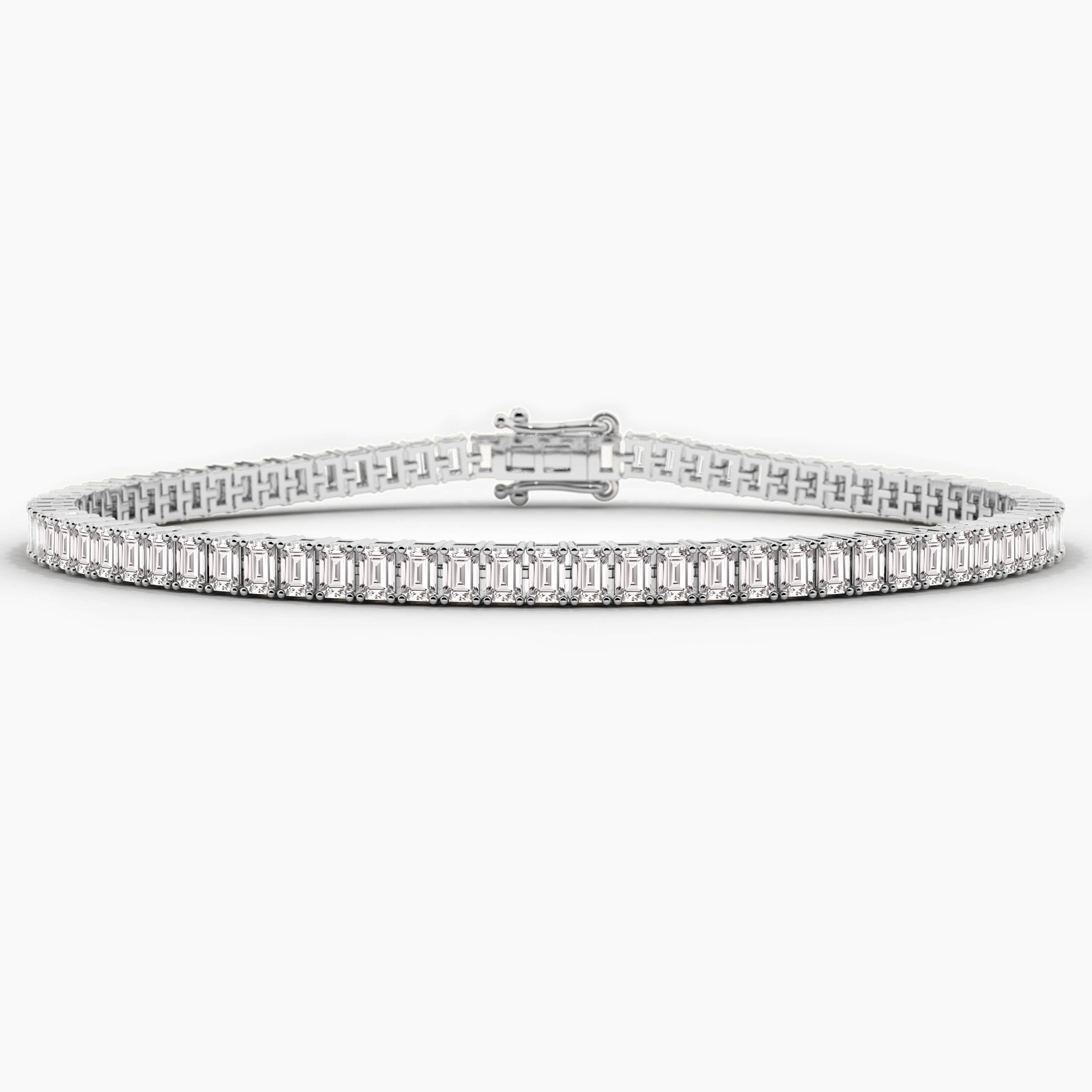 white gold moissanite diamond tennis bracelet