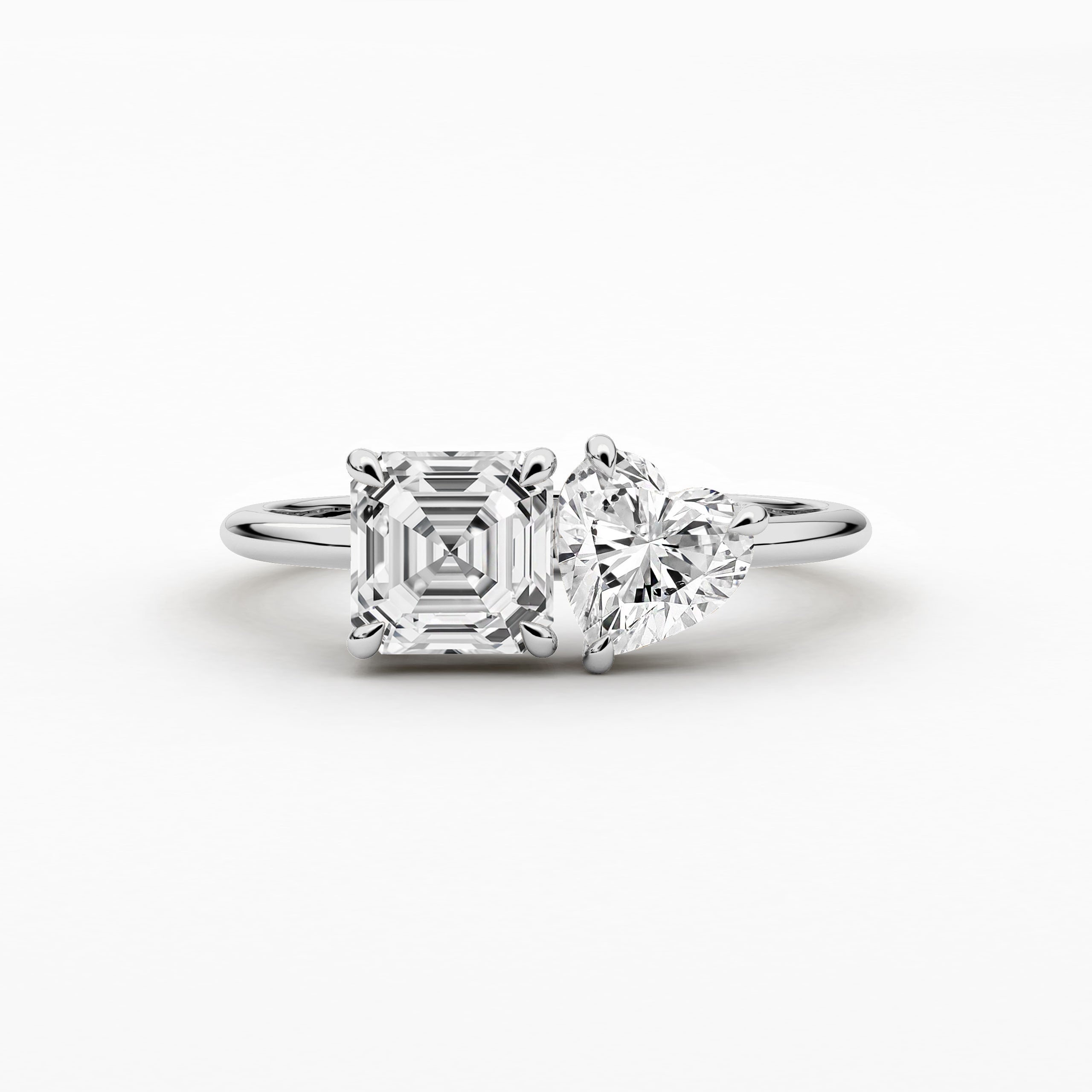 white gold toi et moi engagement ring