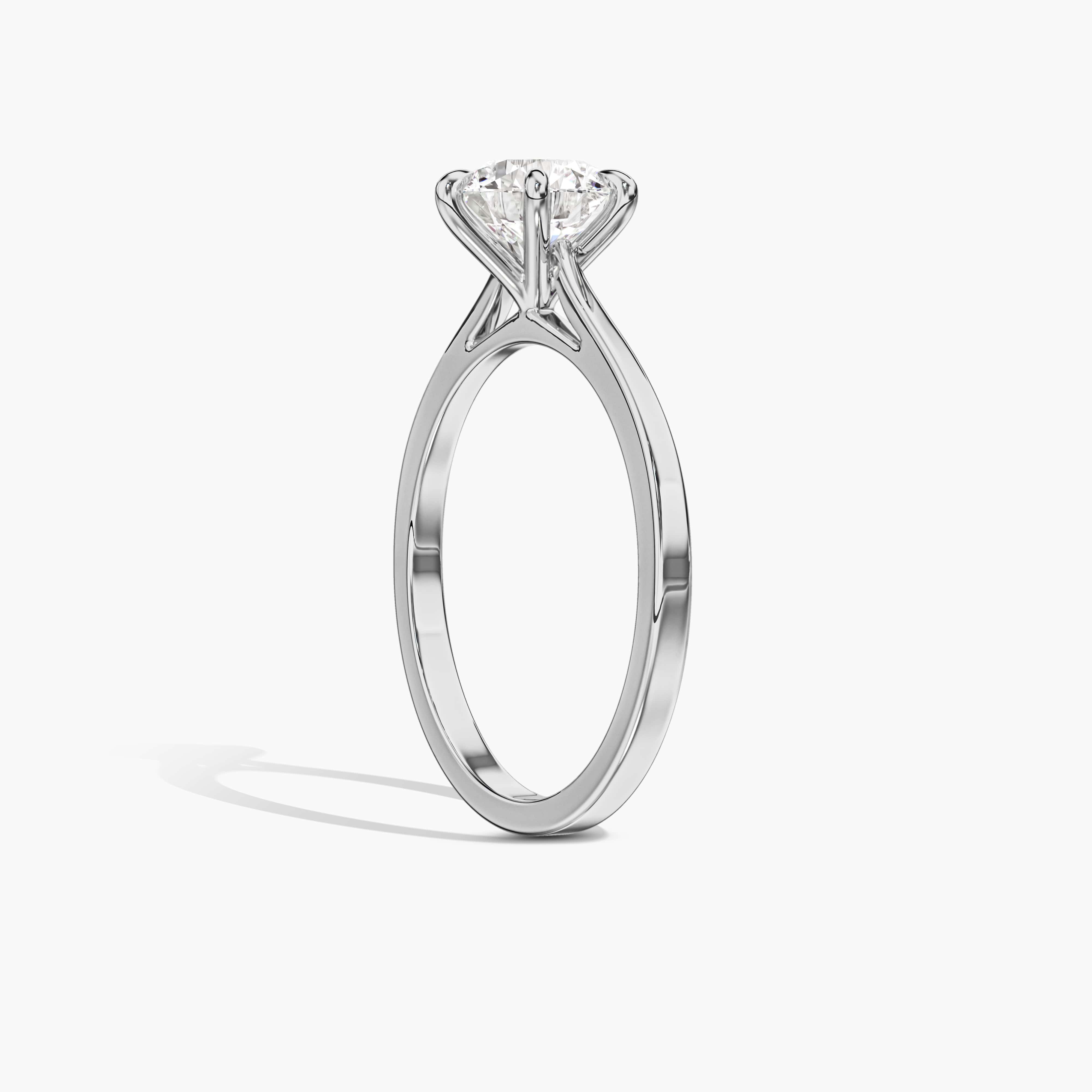 cathedral ring setting white gold