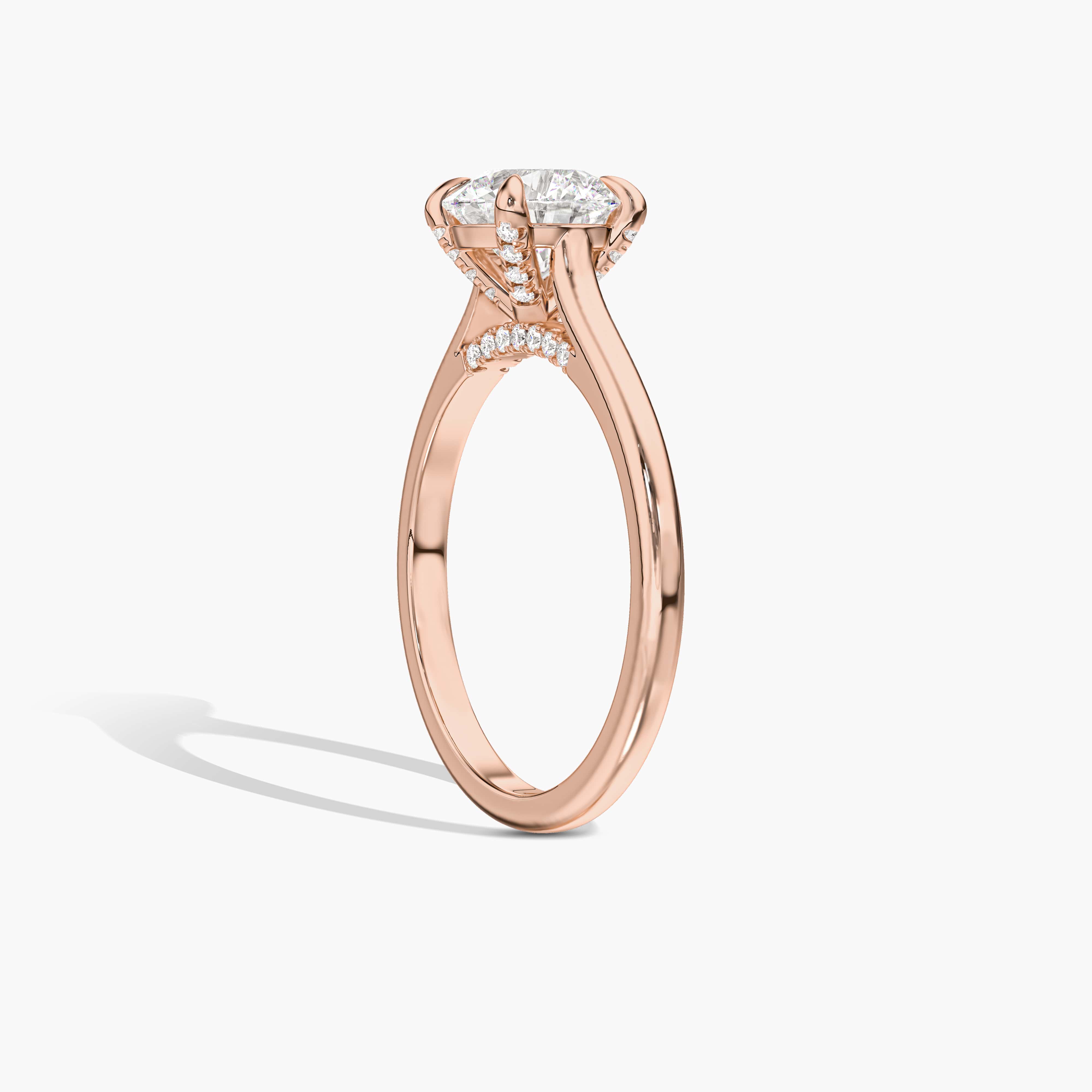 cathedral setting engagement ring