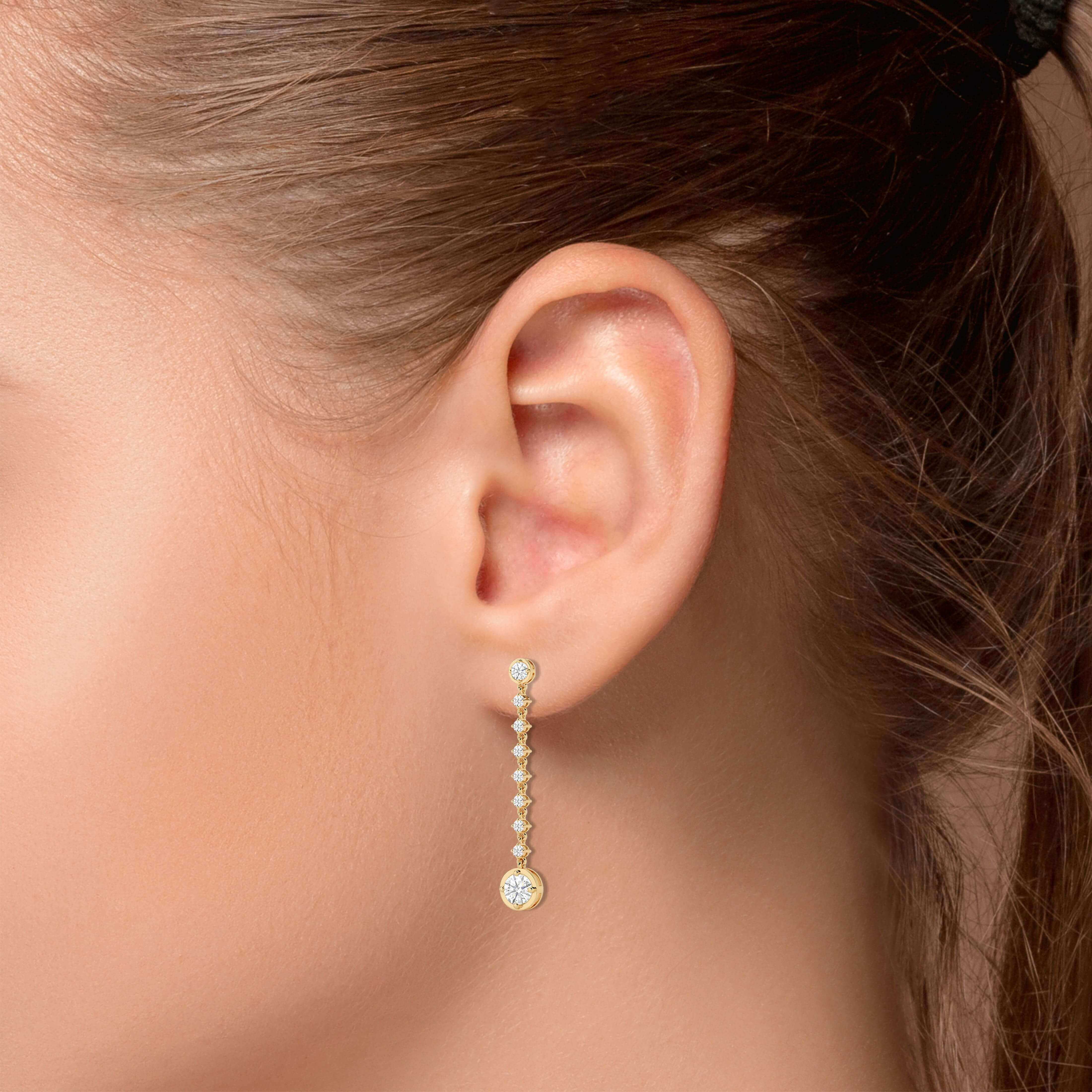 14k gold drop earrings for women's