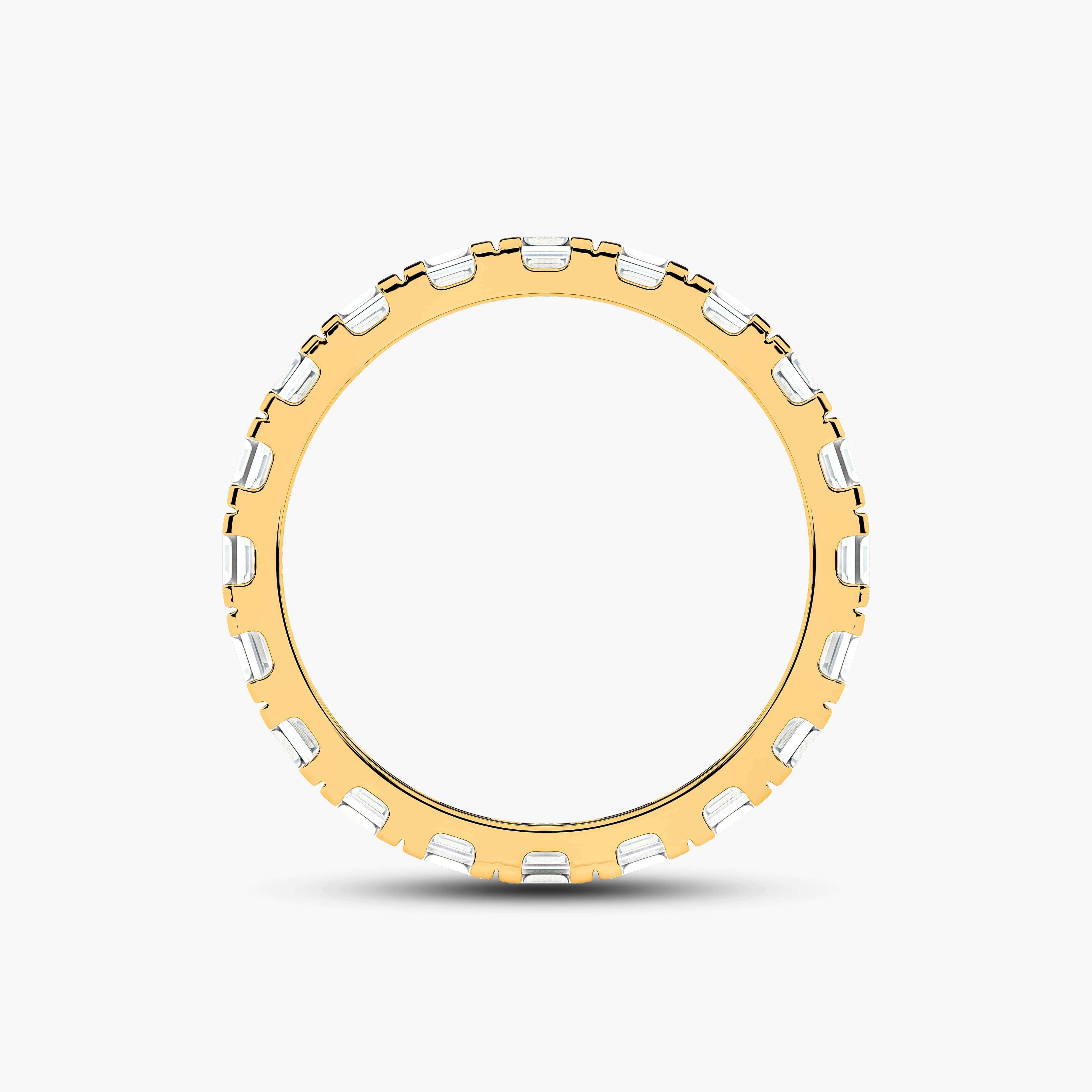 Horizontal baguette diamond eternity band USA
