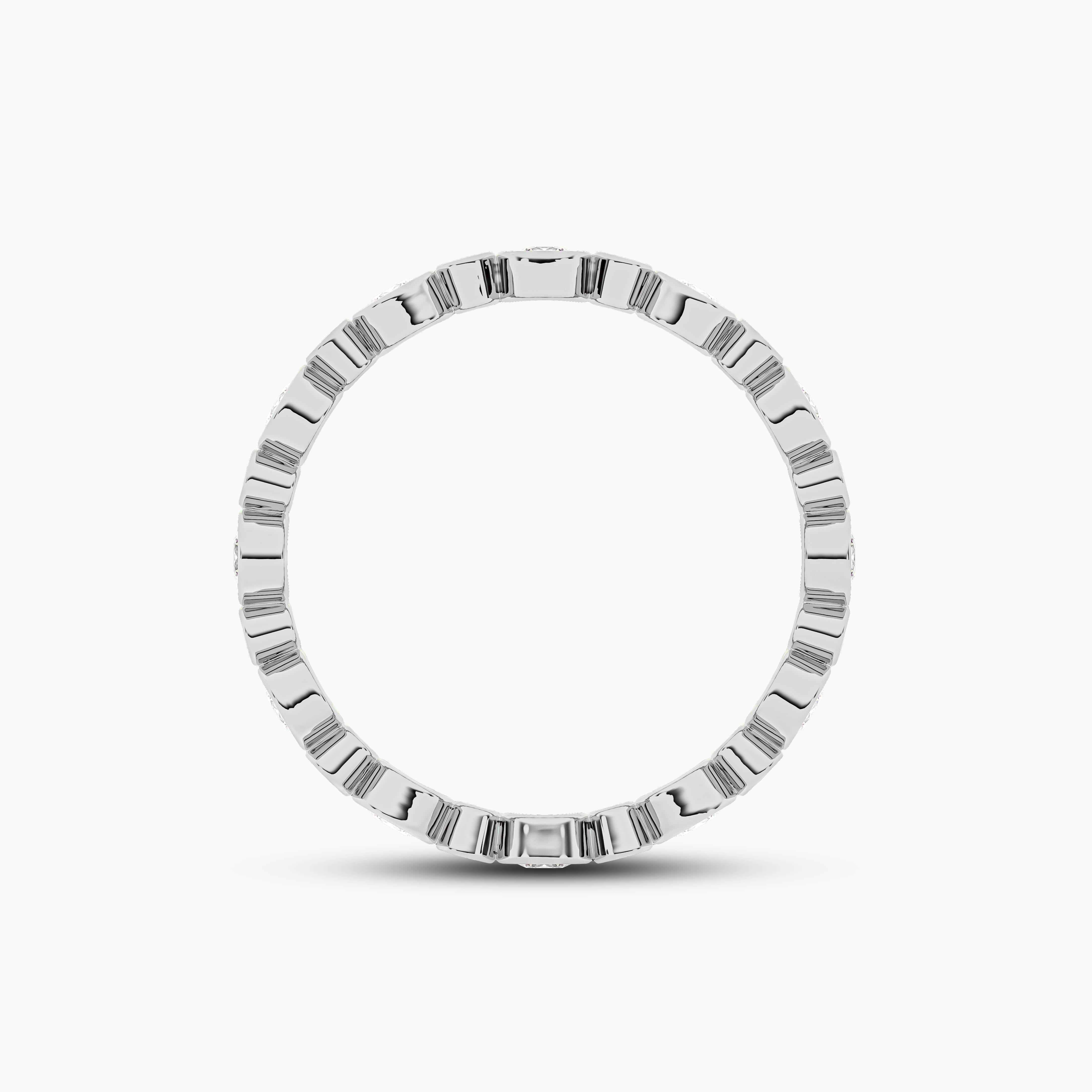 white gold eternity band