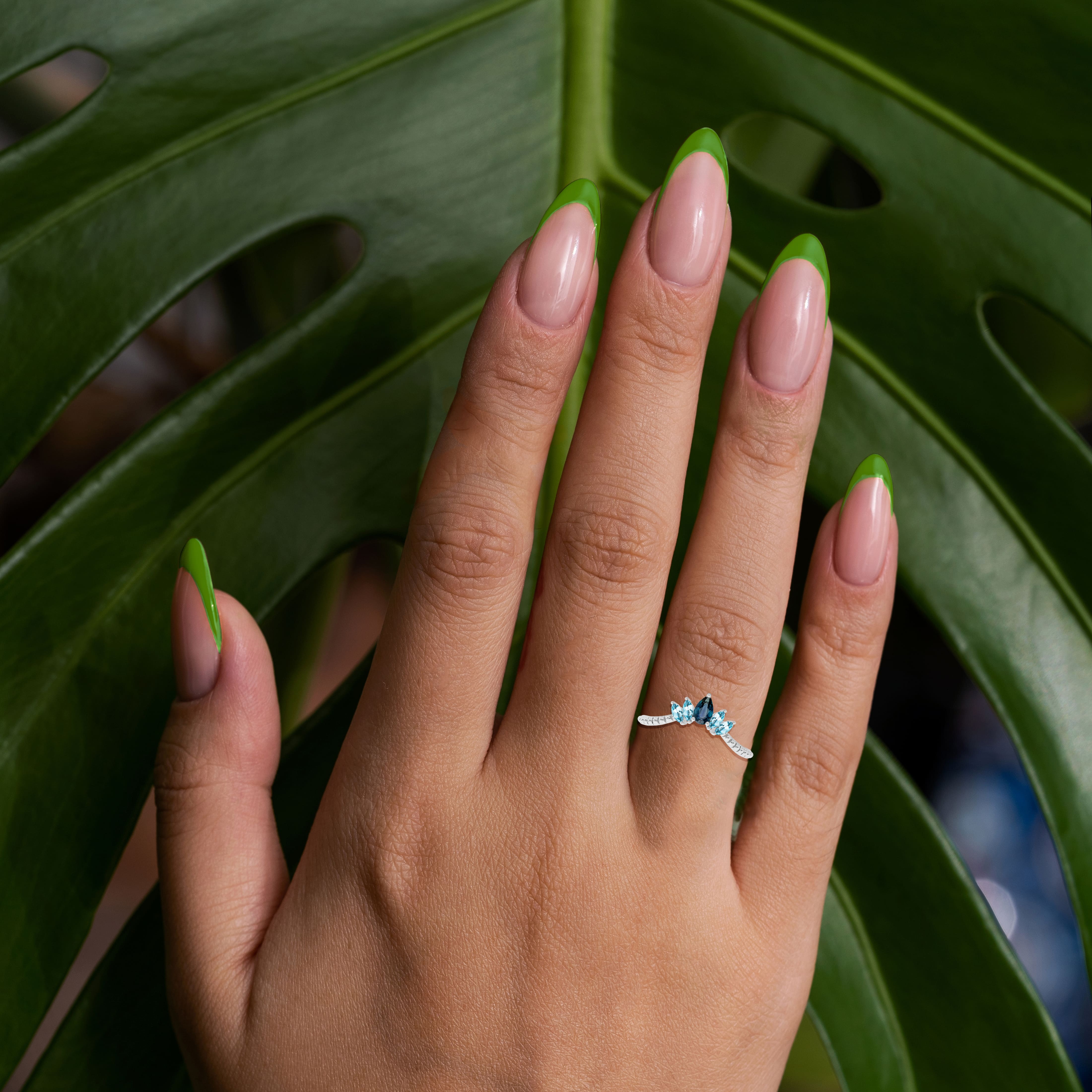 Curved Wedding Band For Woman