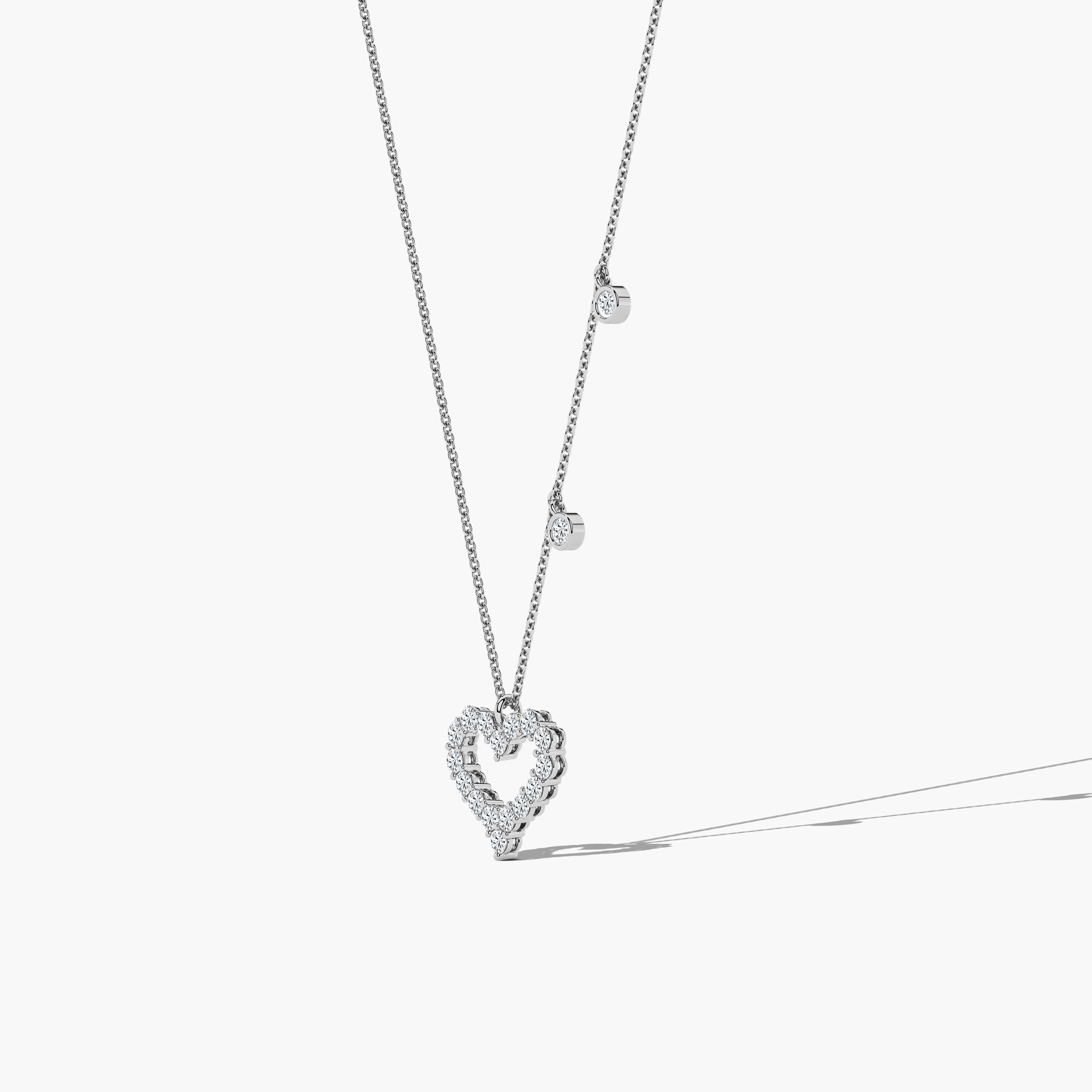 heart necklace silver