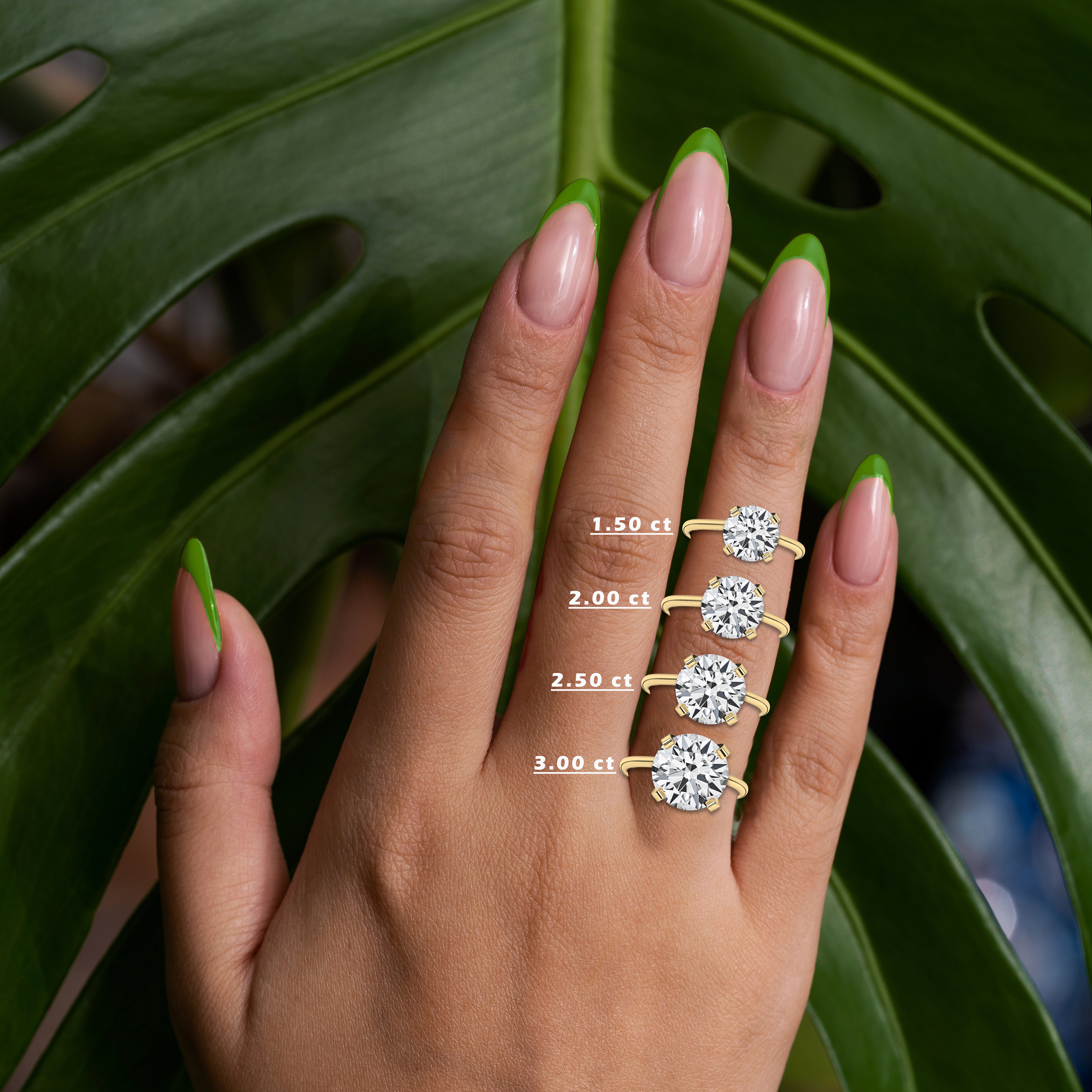 women's solitaire diamond ring