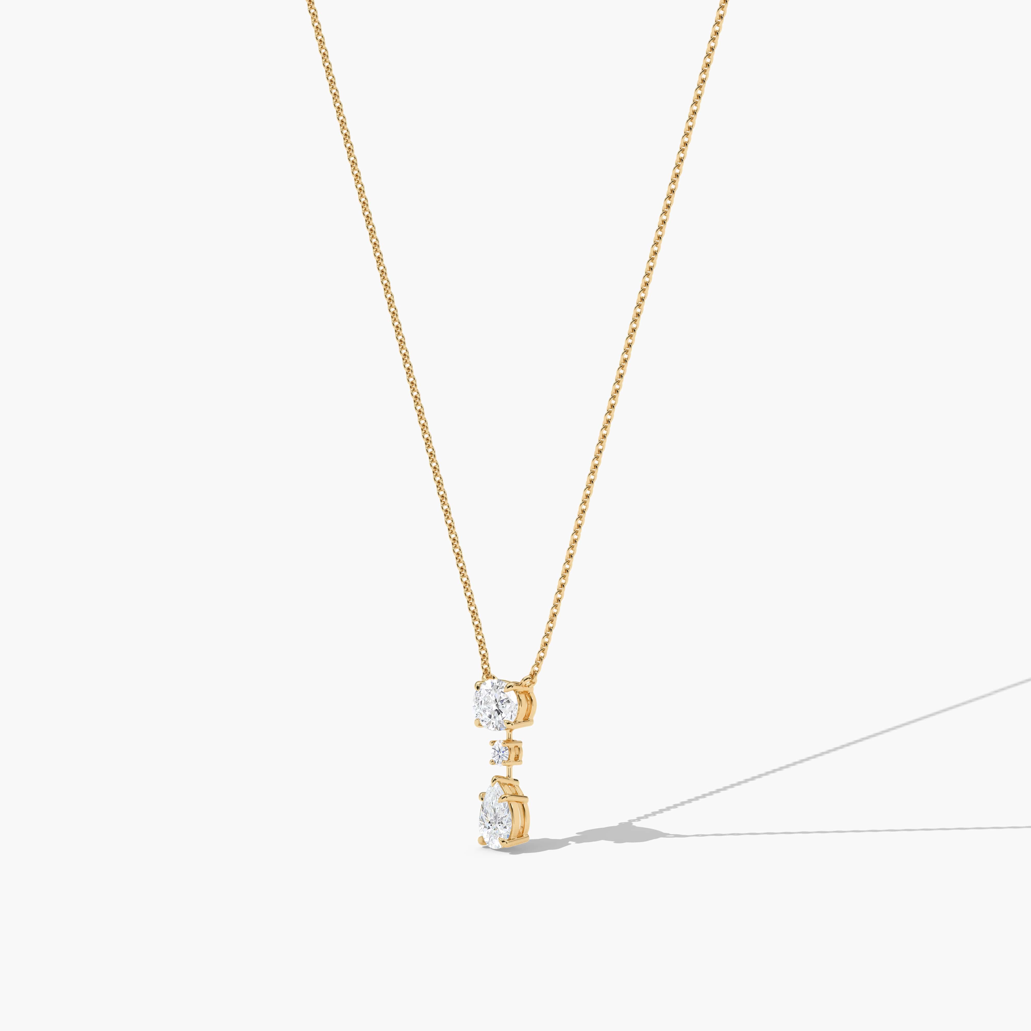 diamond drop pendant necklace