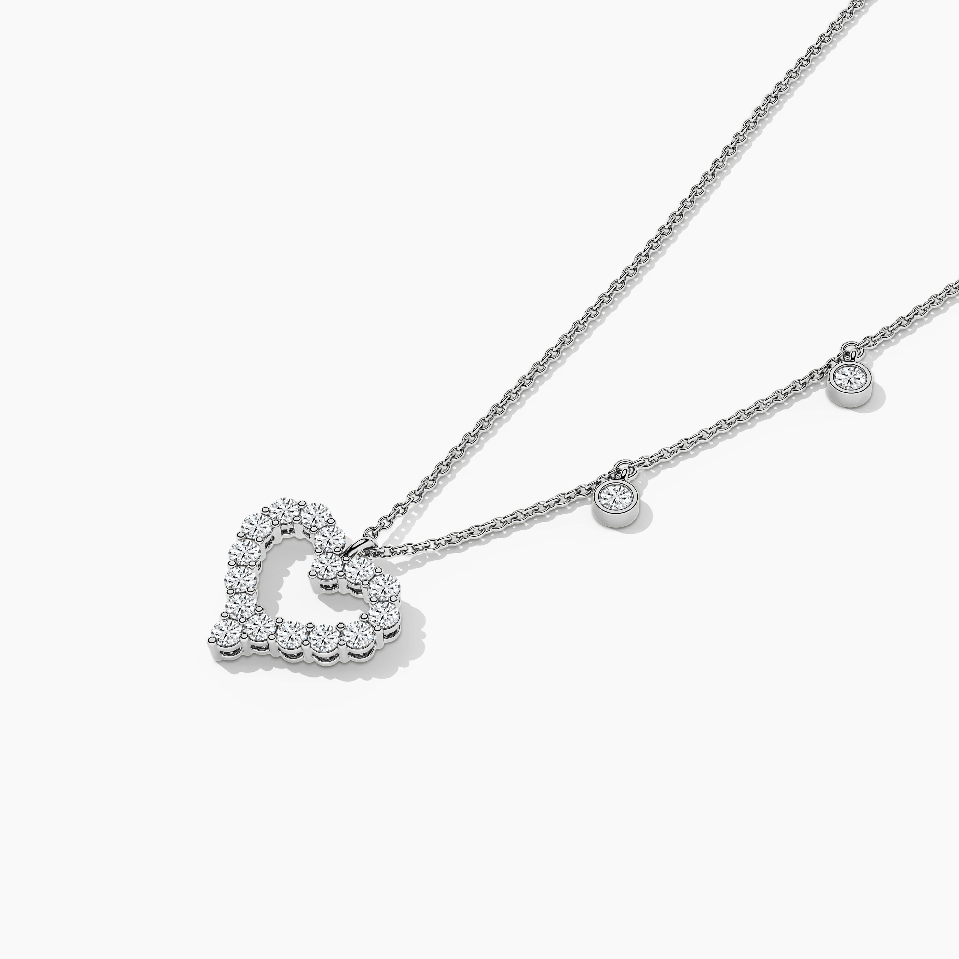 silver heart necklace