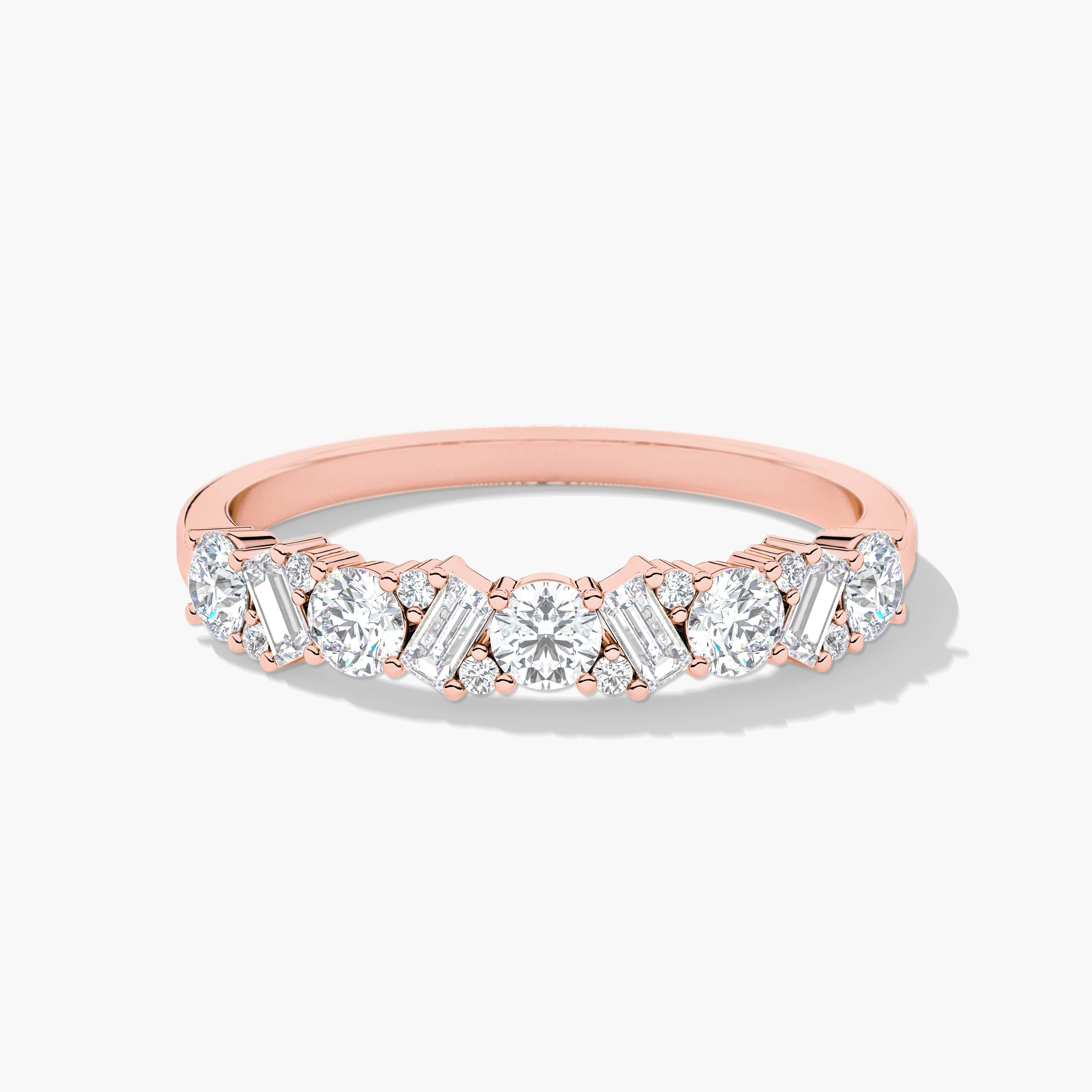 baguette wedding band