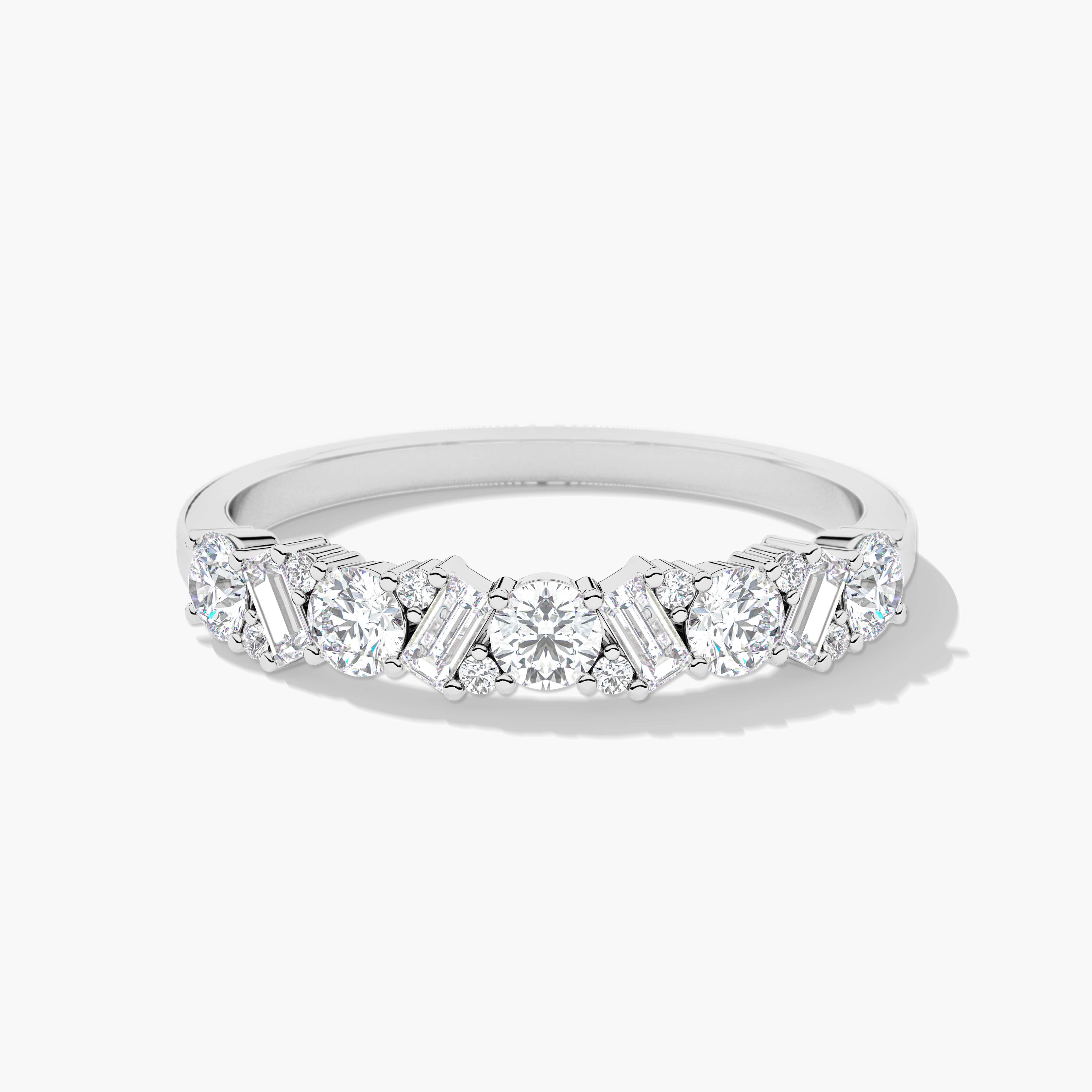baguette and diamond band