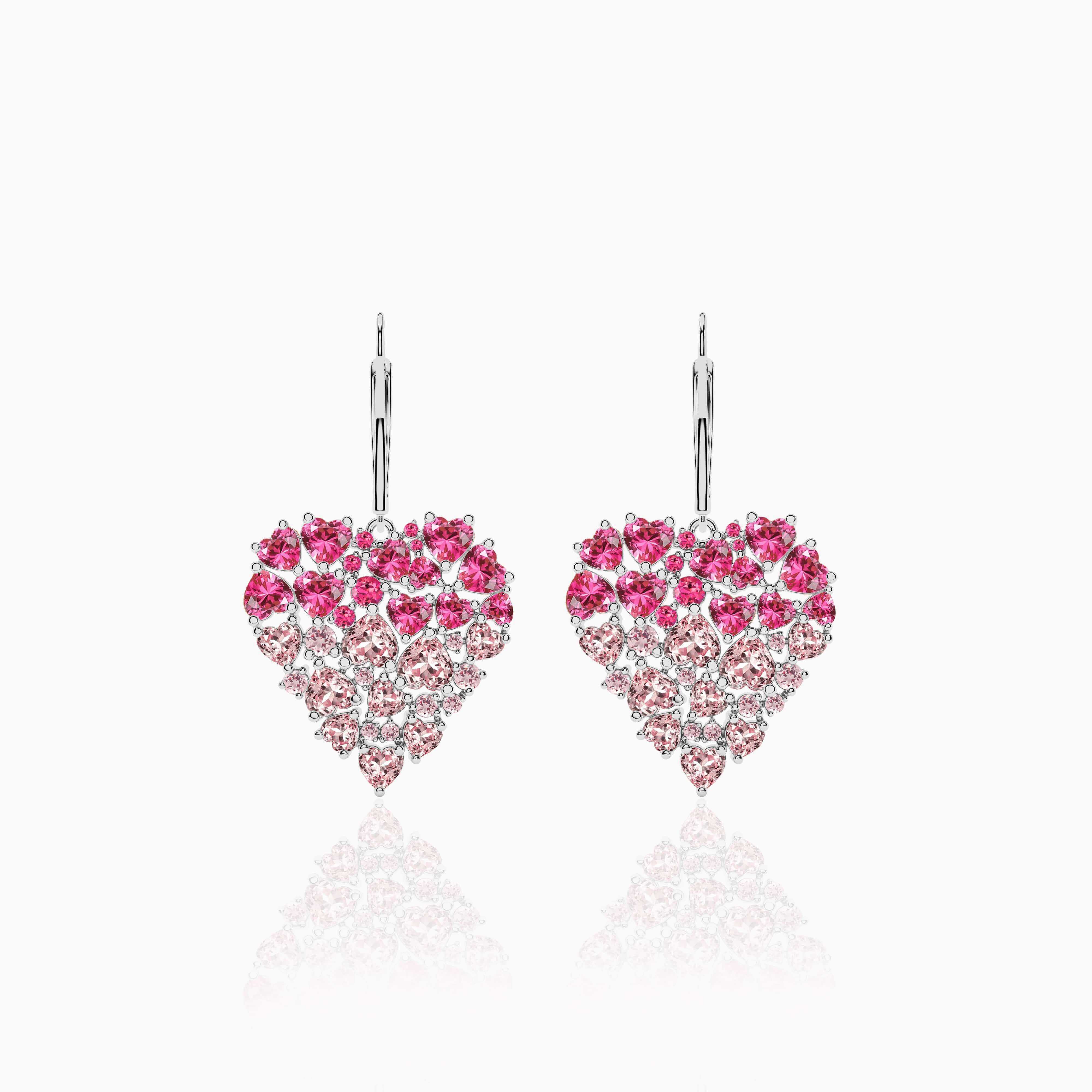 drop diamond earrings gold