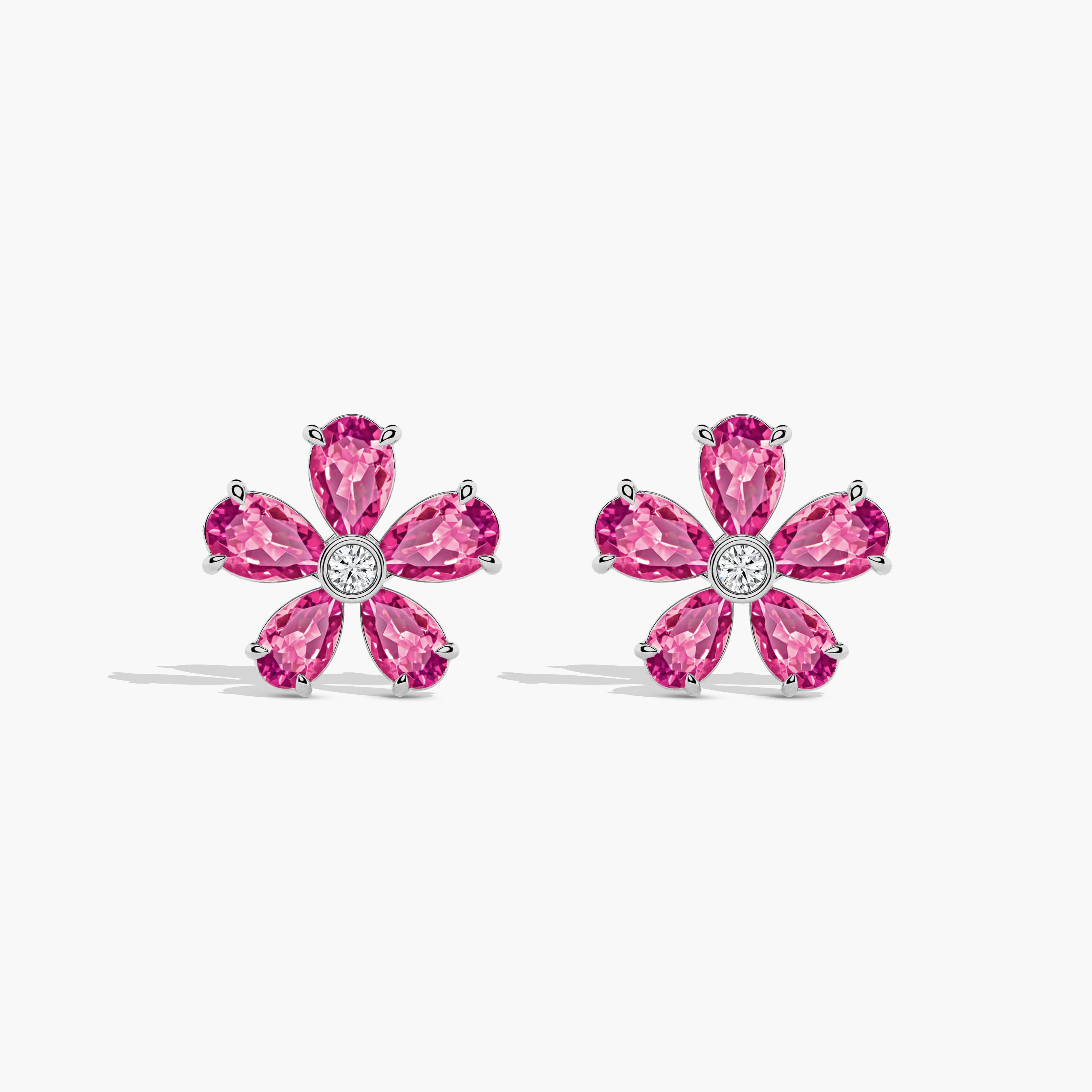 flower diamond earring