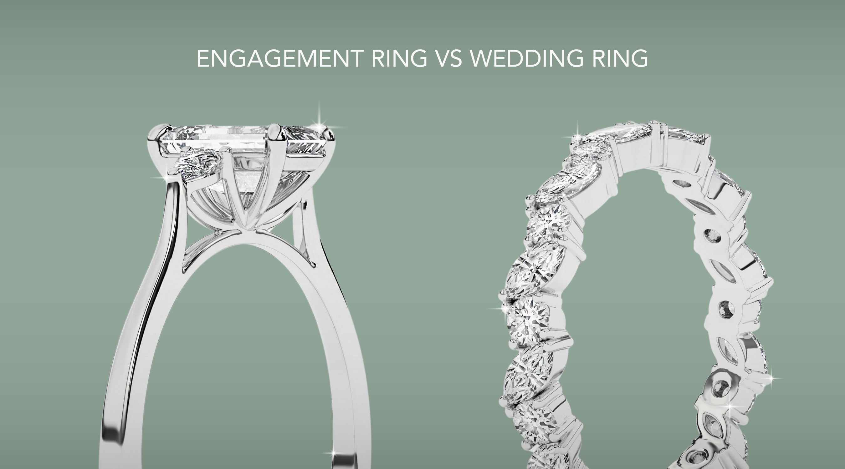 Difference between Engagement ring and Wedding band 
