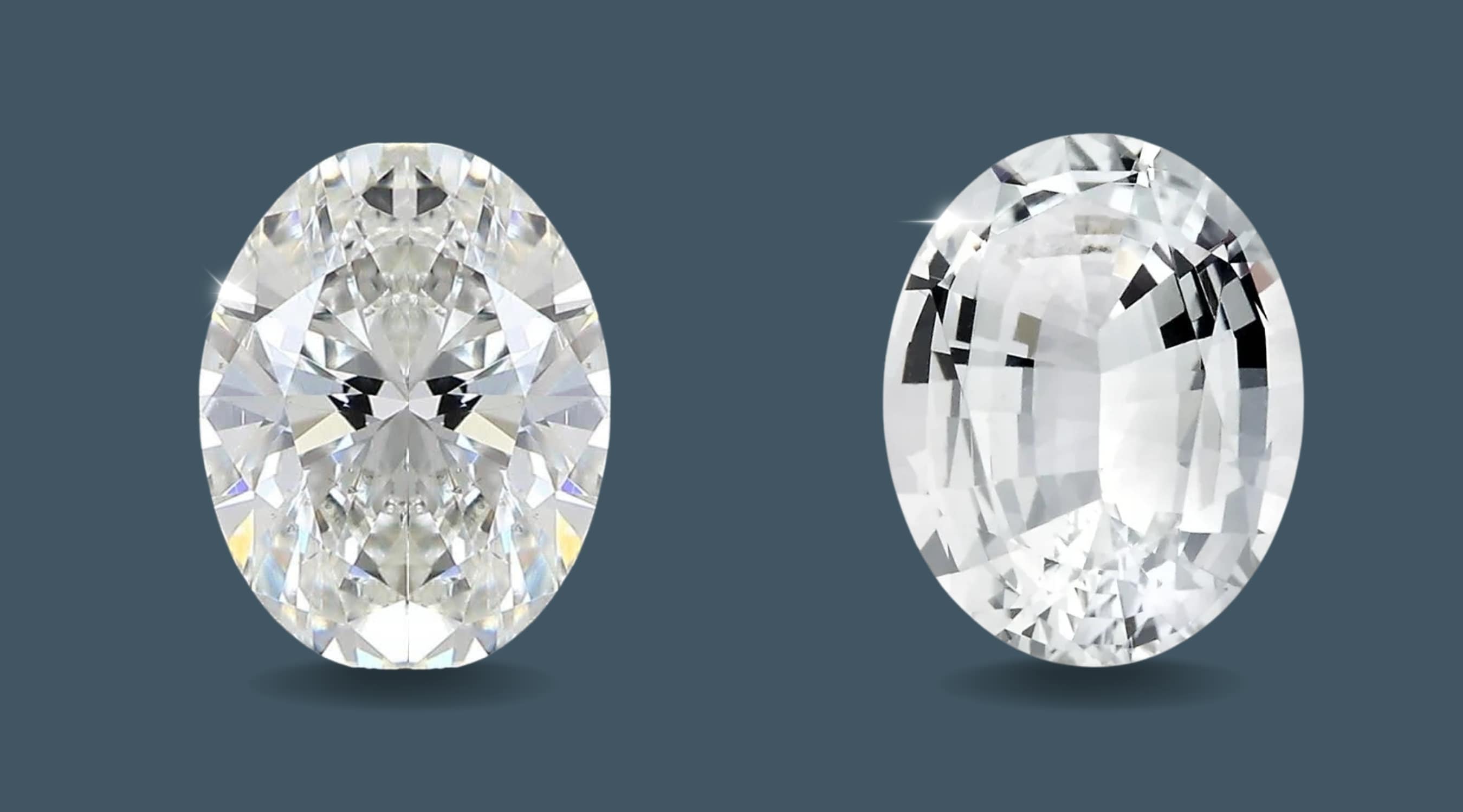 round diamond v/s white sapphire