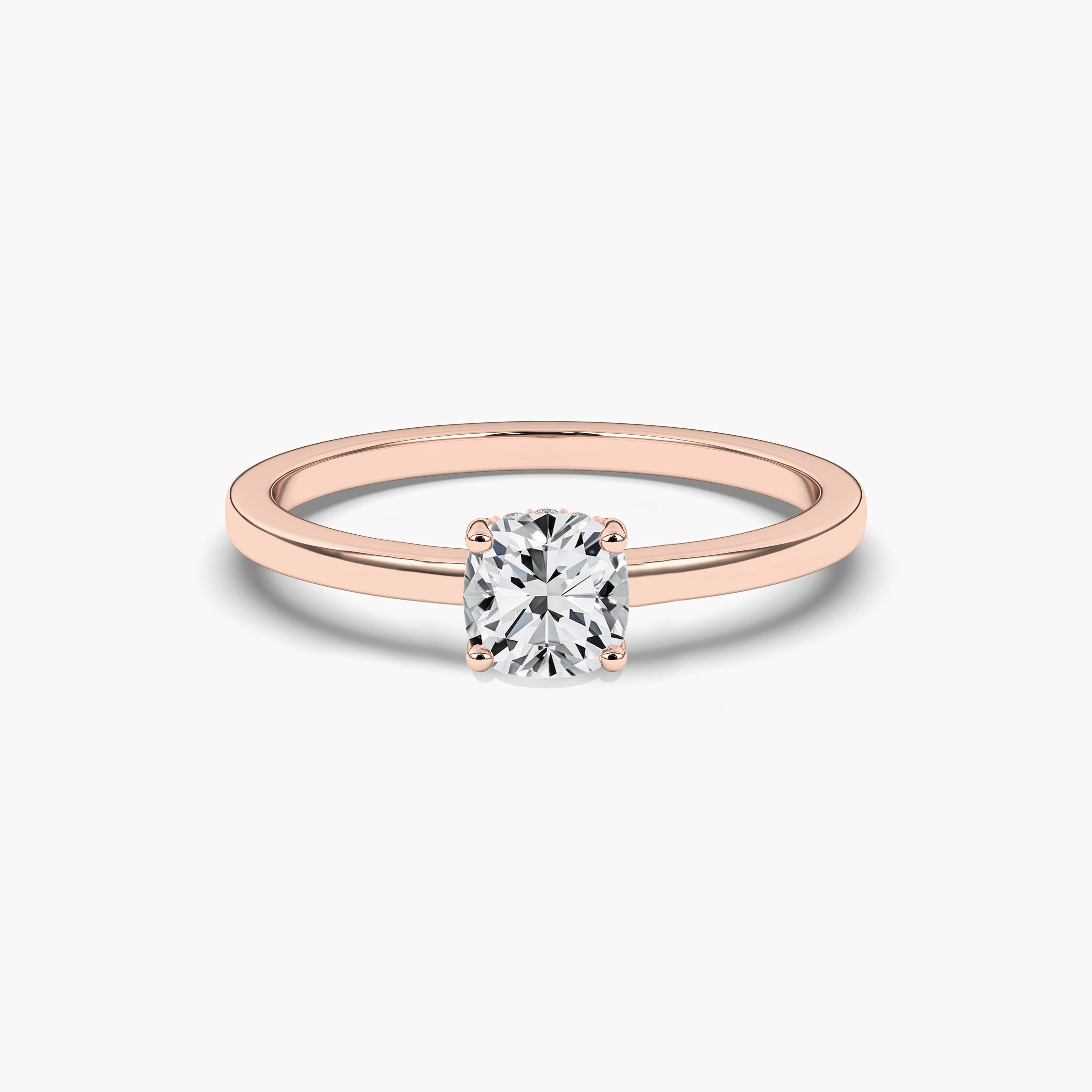 Hidden Halo Engagement Rings