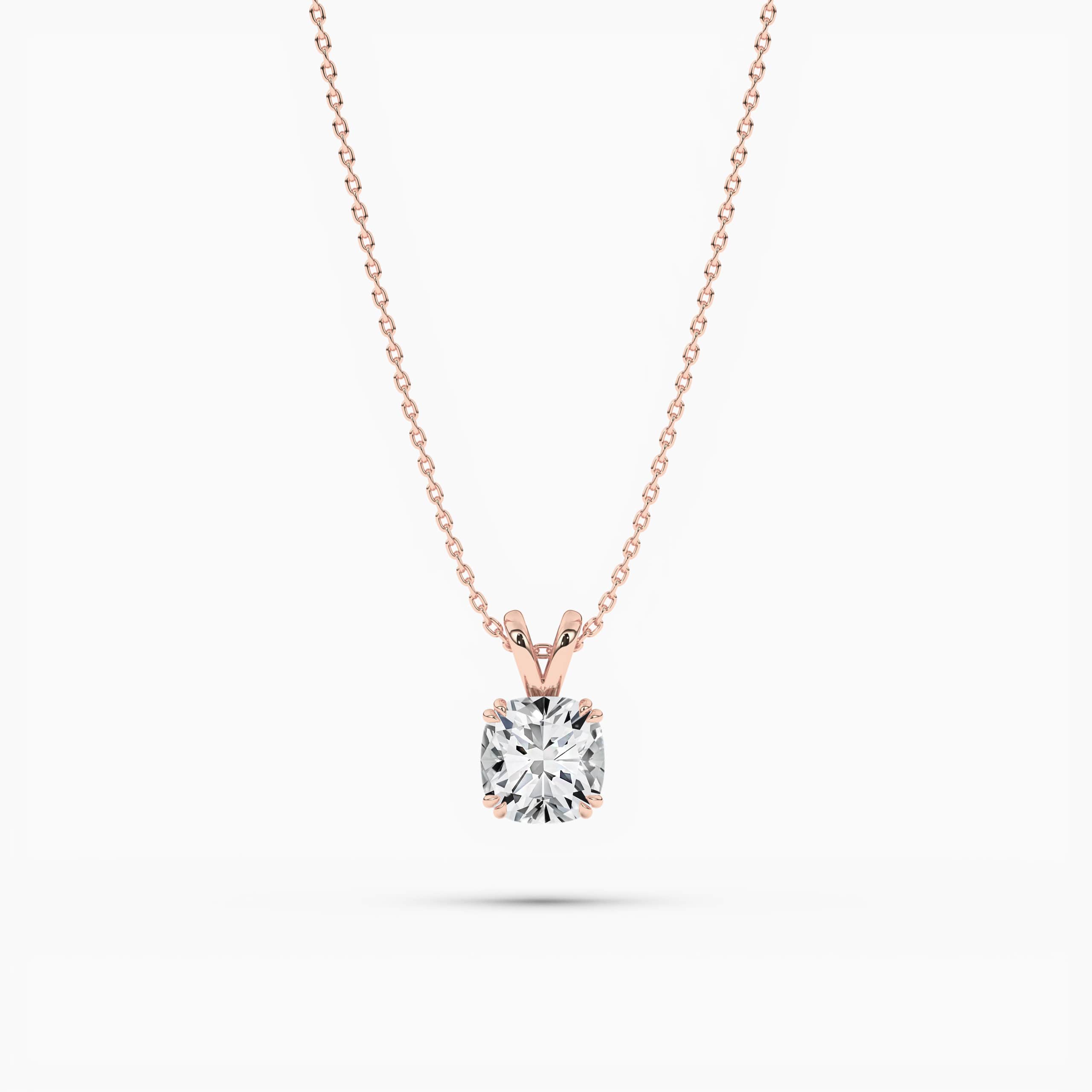 Cushion Cut  Moissanite Women's Pendant