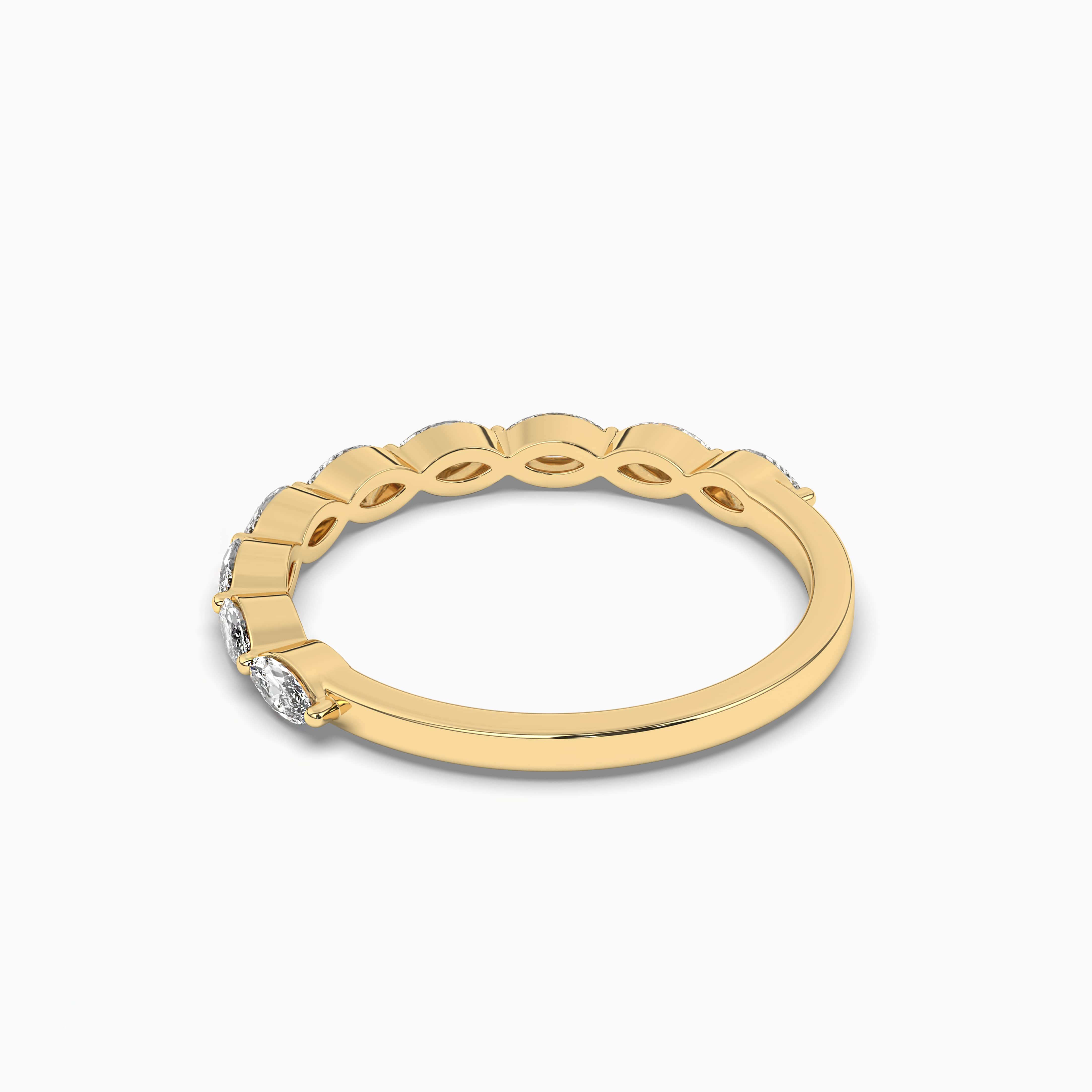 Marquise Diamond Eternity Ring Rose Gold