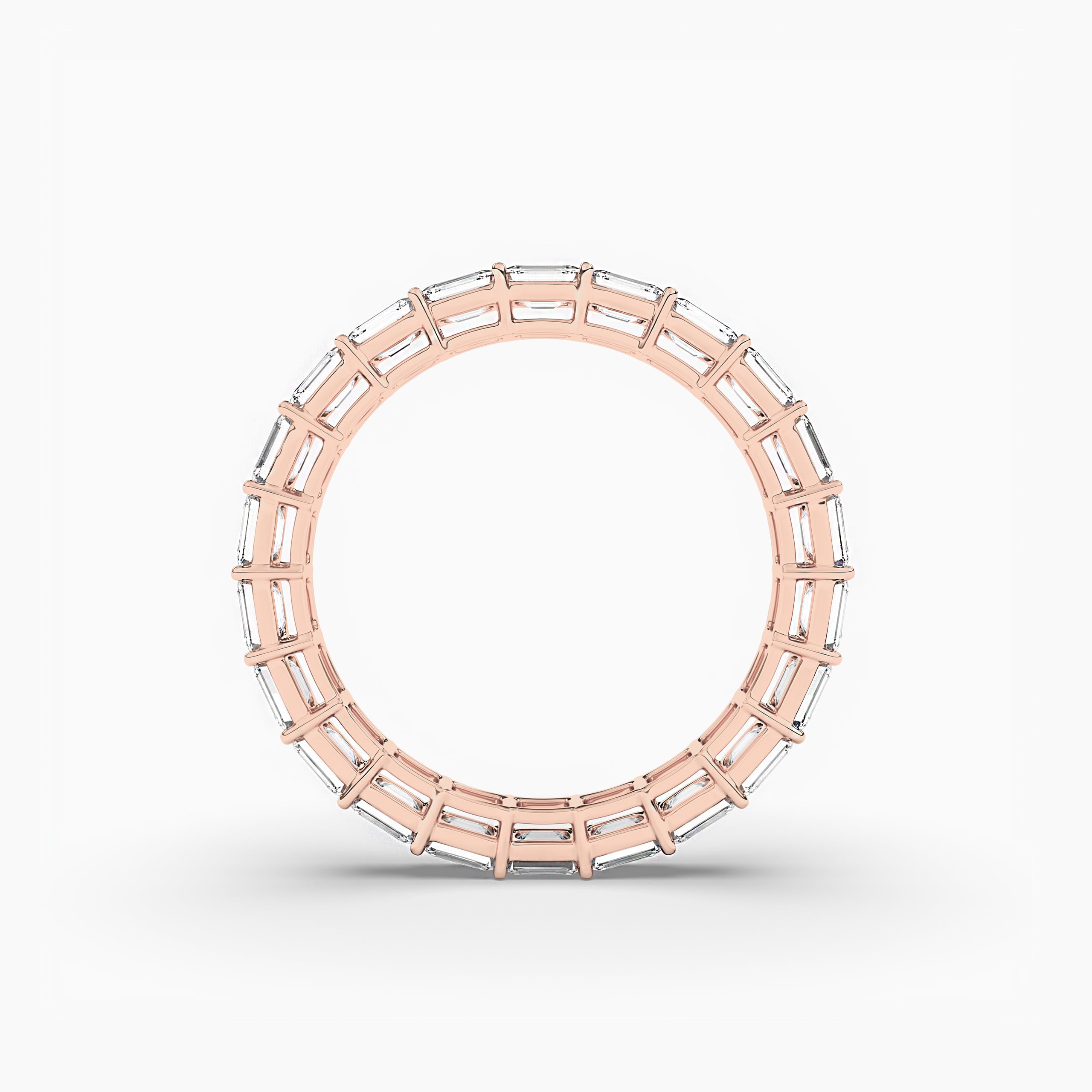 East-West Lab-Grown Diamond Eternity Ring In Rose Gold