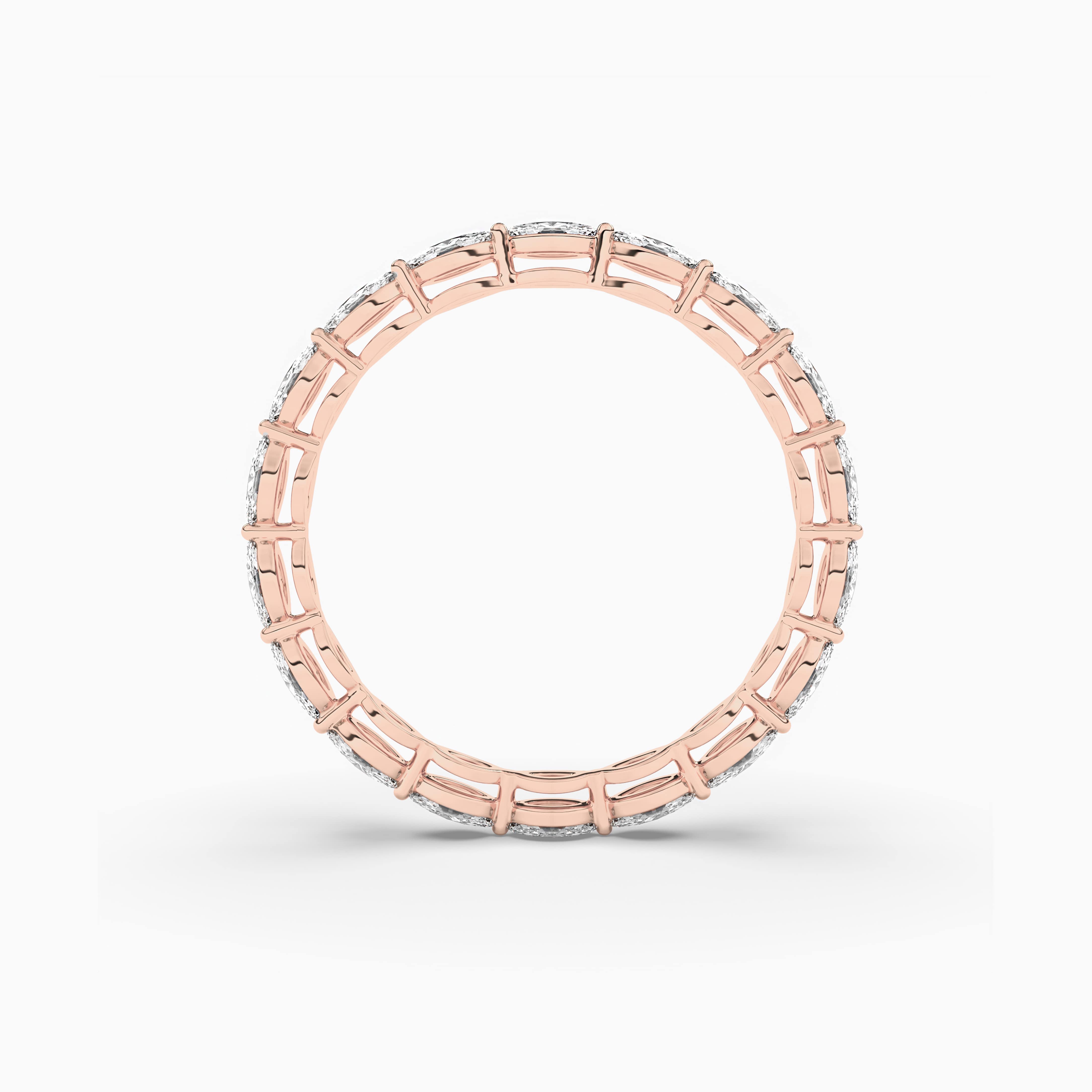 East West Marquise Cut Wedding Eternity Band