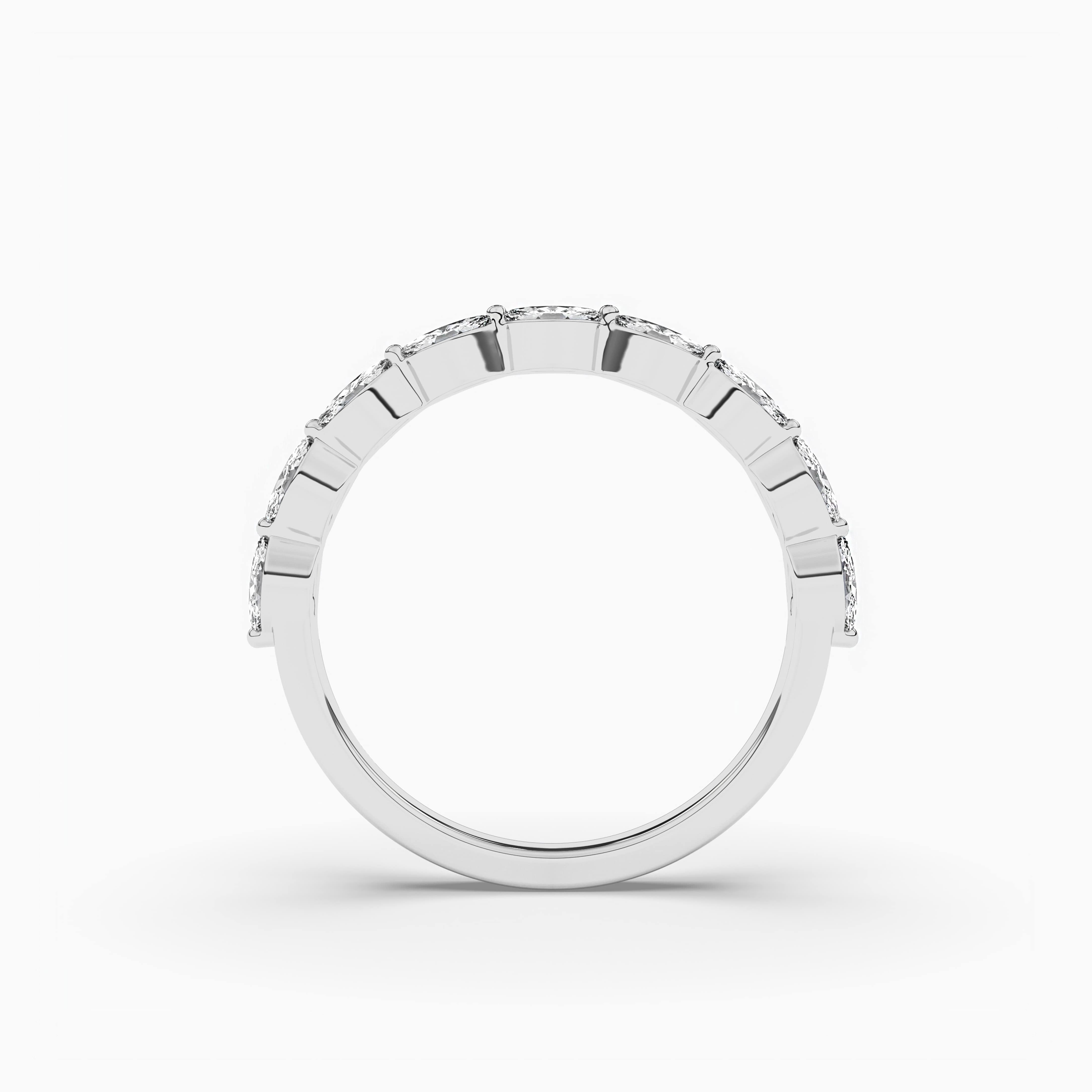 Marquise Diamond Eternity Wedding Band For Woman